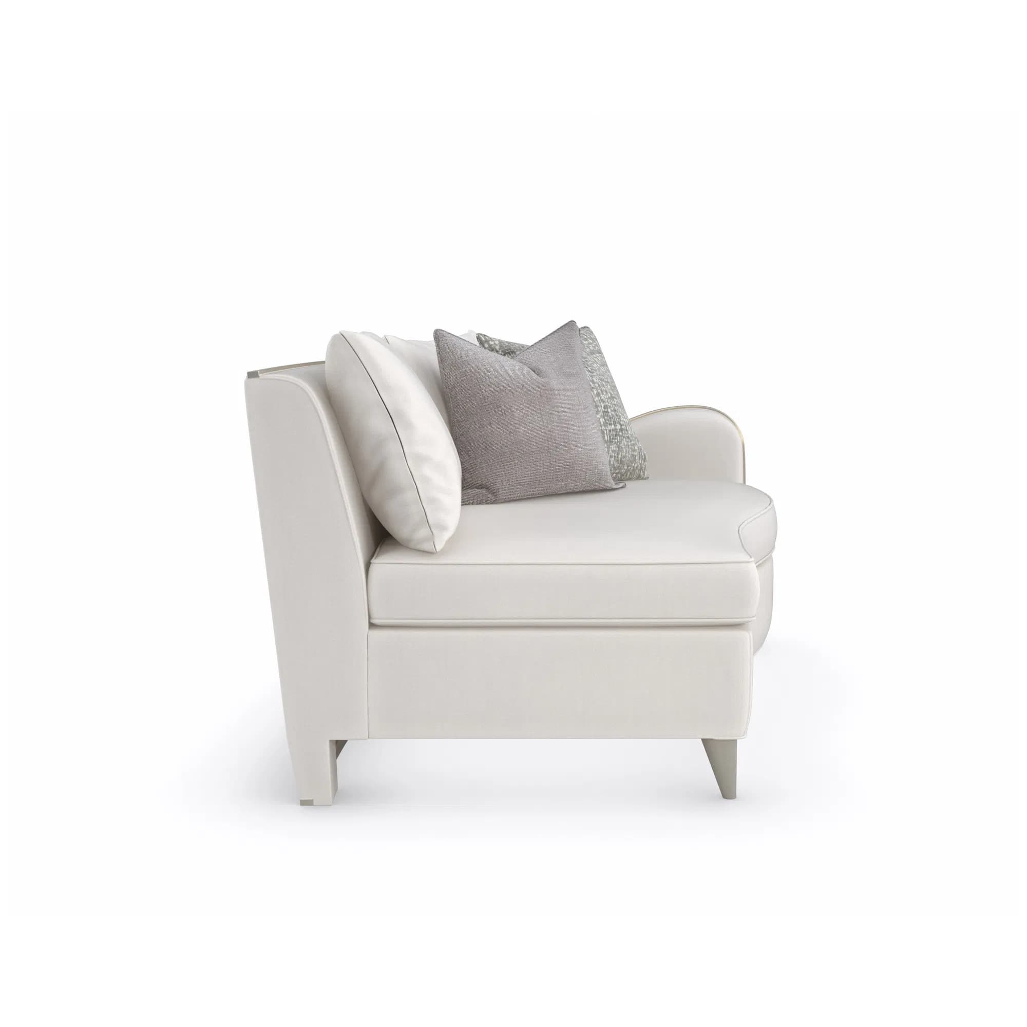 Raf Sculptural Sectional in Lustrous Chenille
