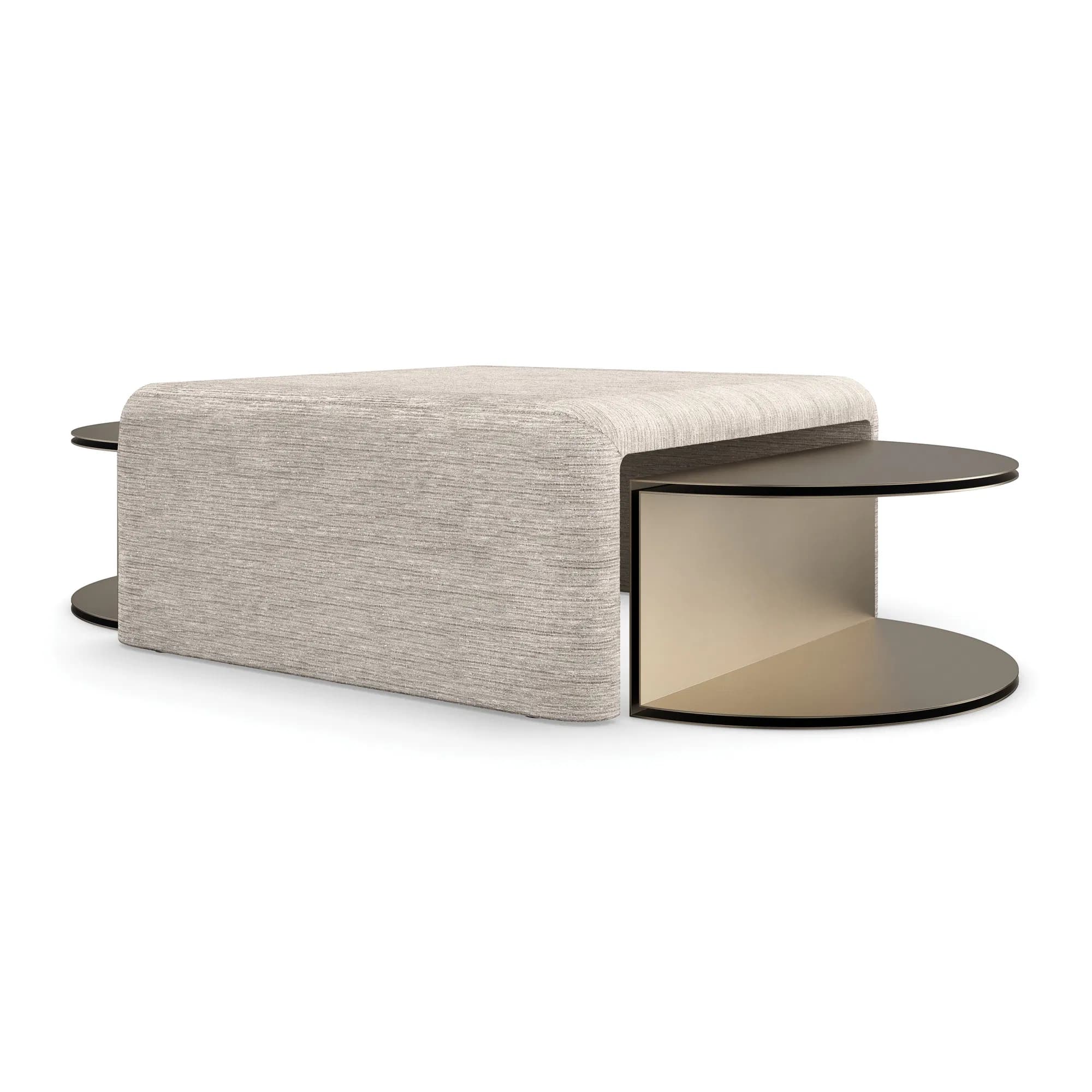 All Together Champagne Gold Geometric Cocktail Table