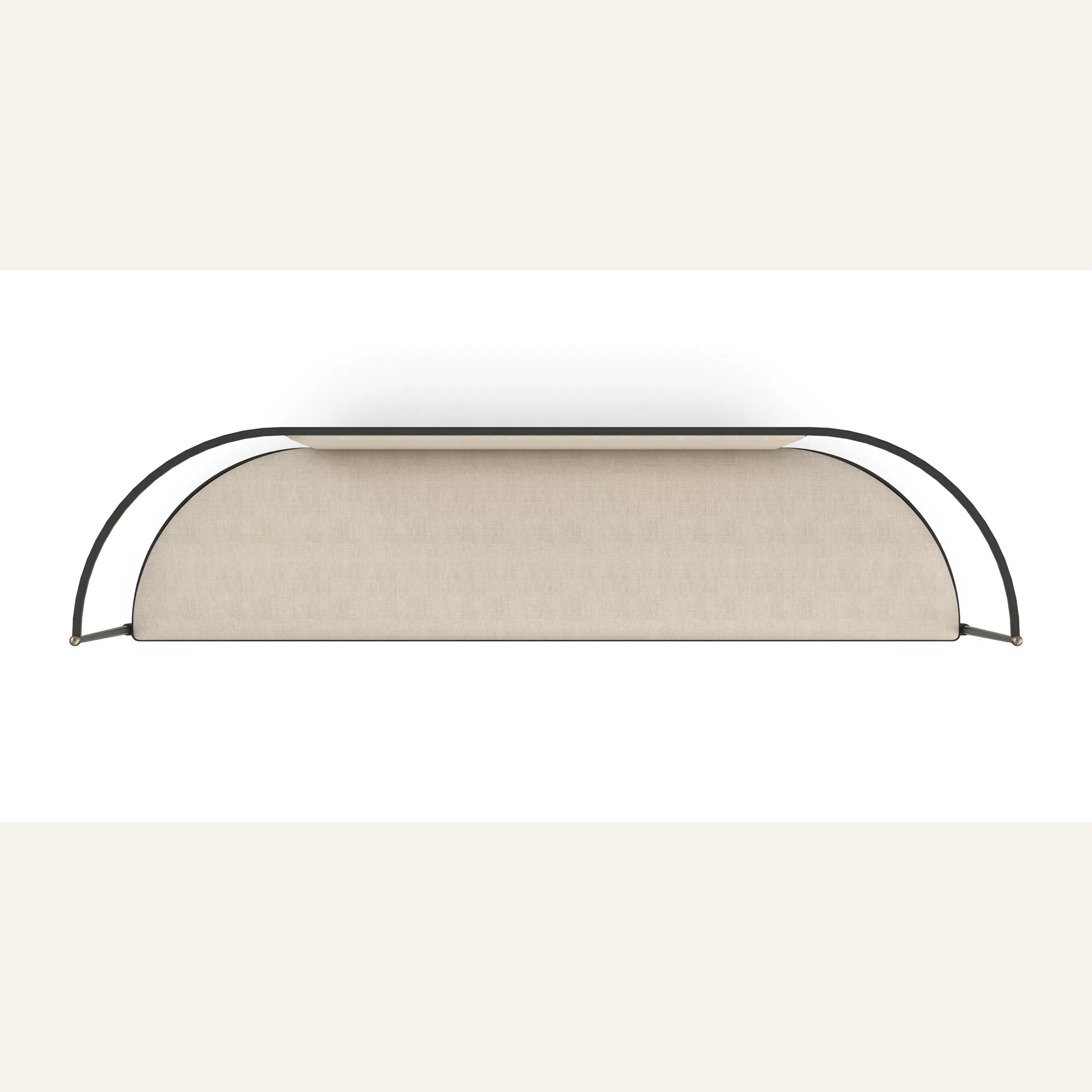 Toulouse Brushed Gold Striped Wool Bench