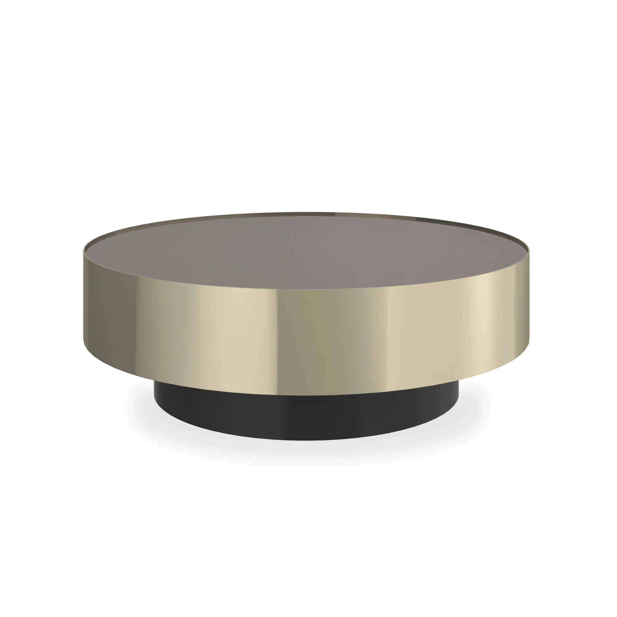 Radius Smoked Bronze Mirror Cocktail Table