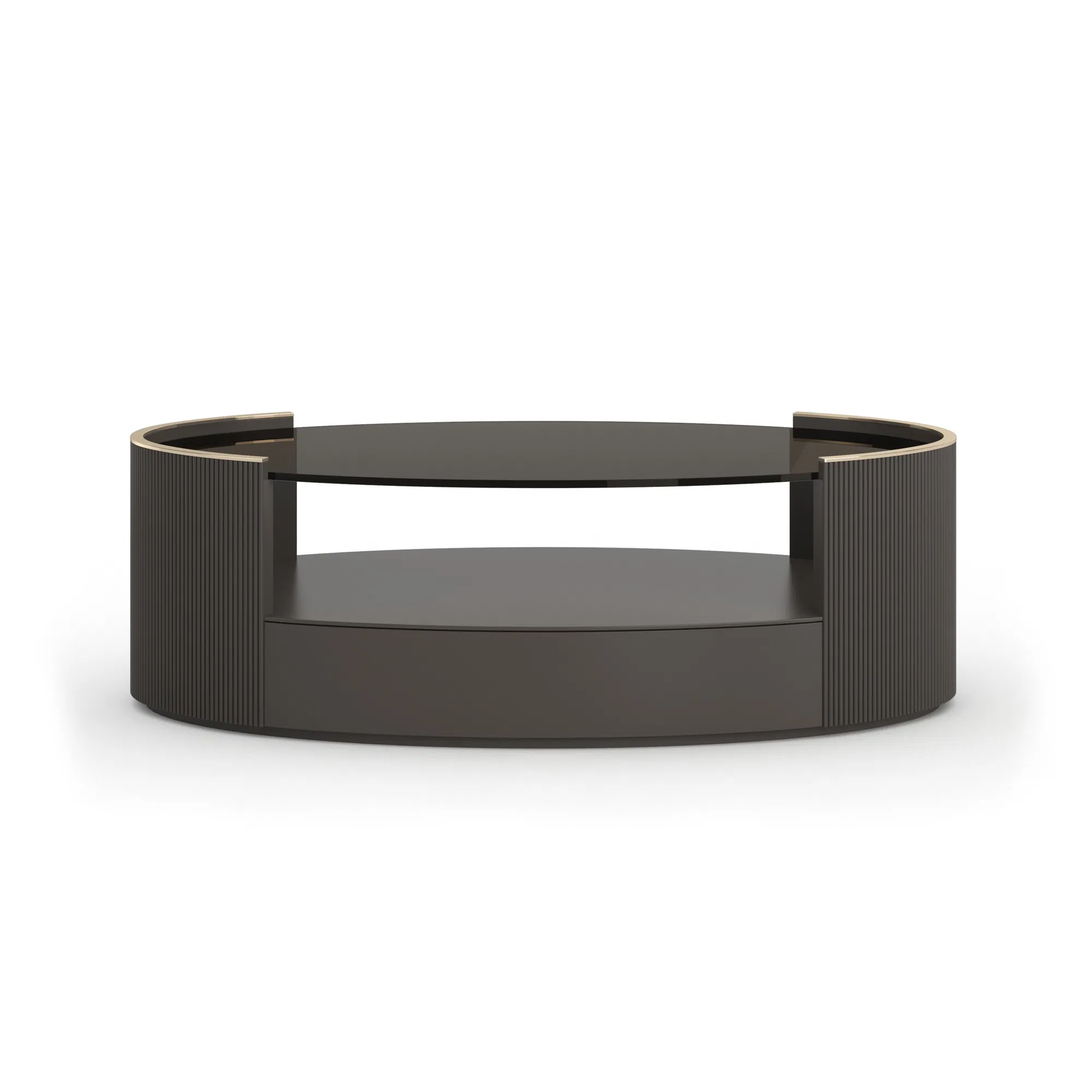 Love Oval Cocktail Table in Dark Chocolate