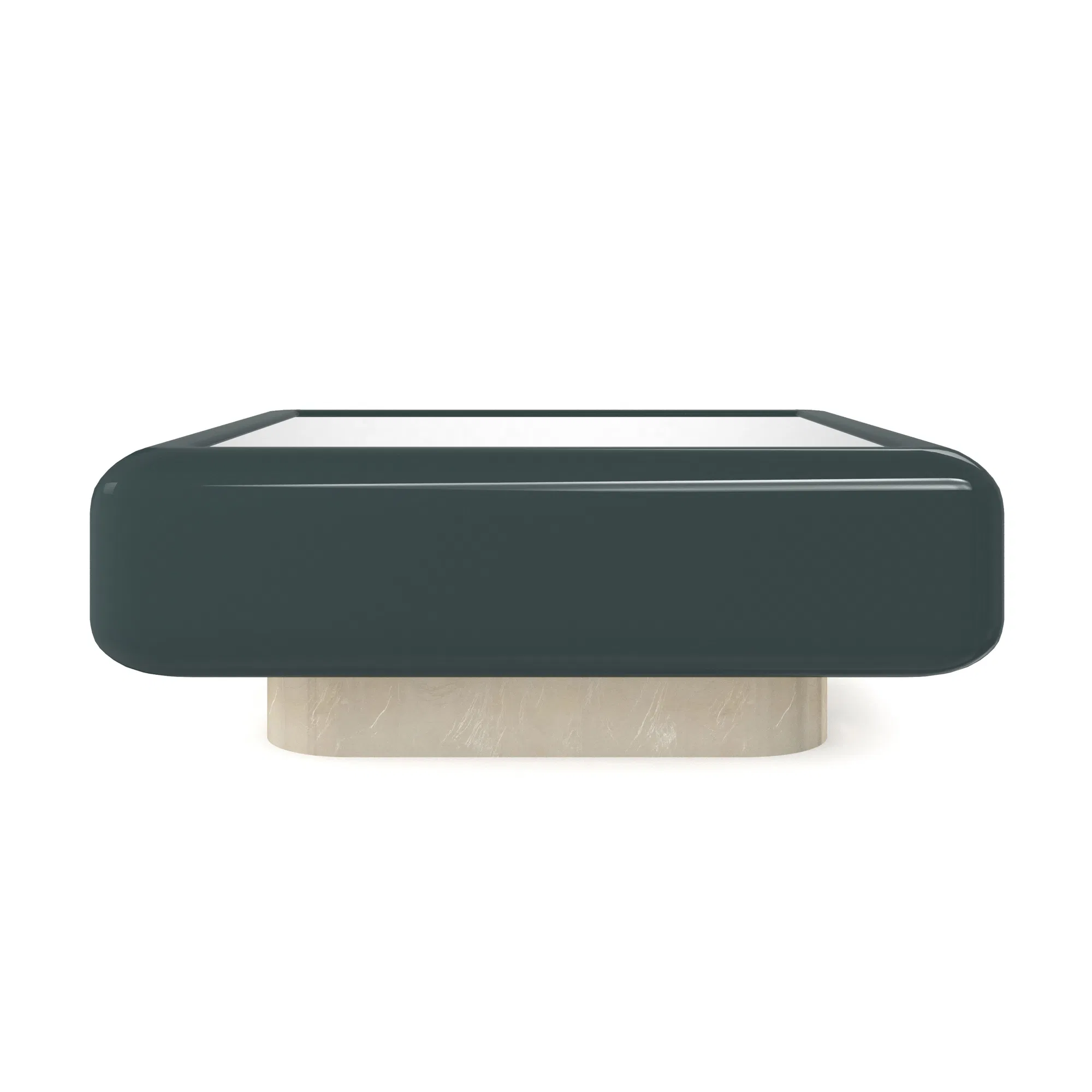 Gelée Apatite Gloss Cocktail Table with Mirrored Top