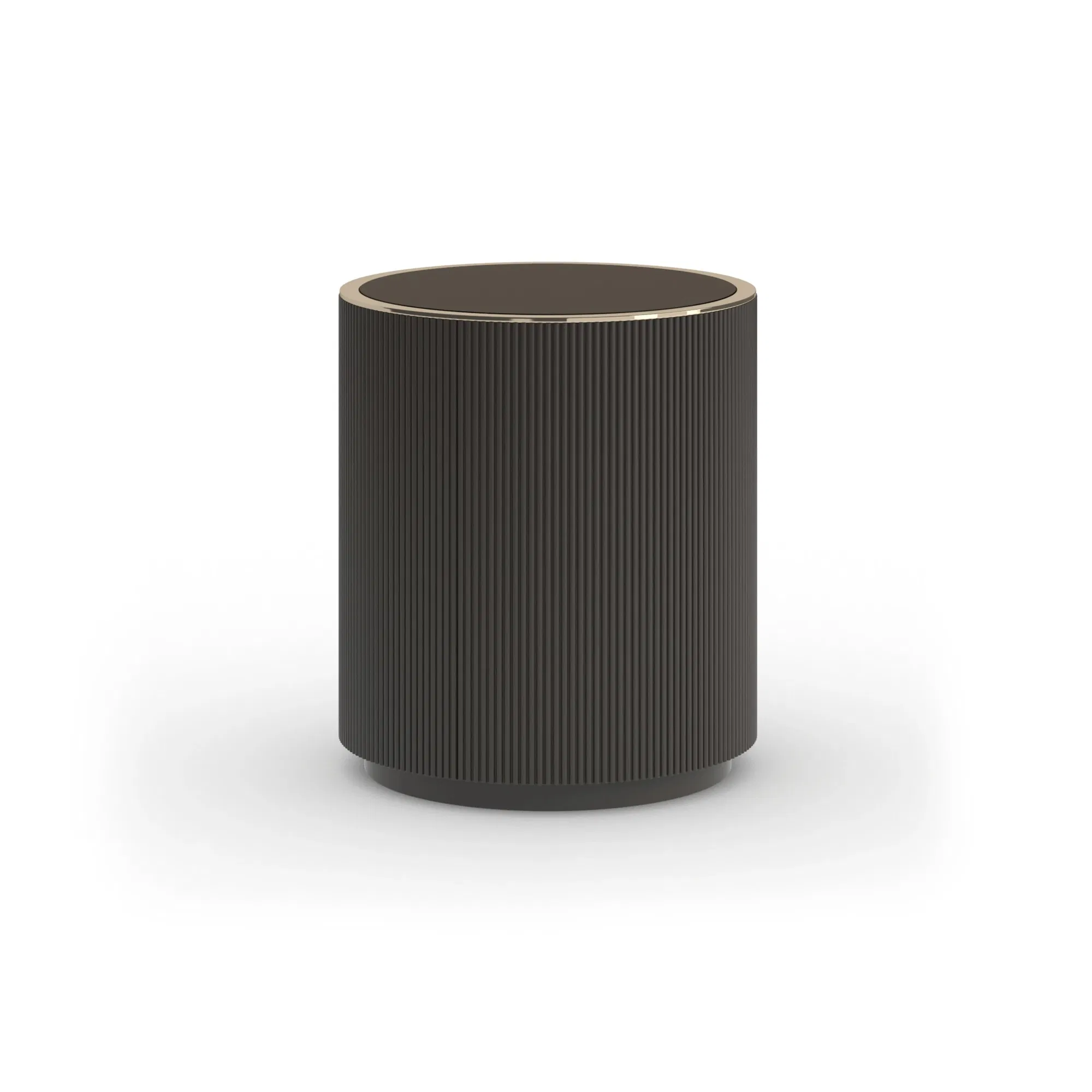 Love Dark Chocolate Fluted Barrel End Table