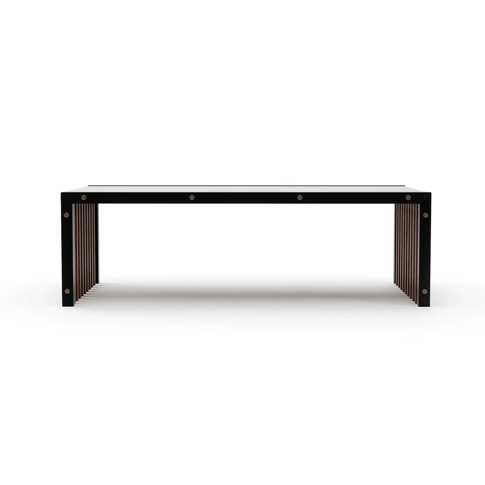 Pinstripe Dark Sculptural Cocktail Table