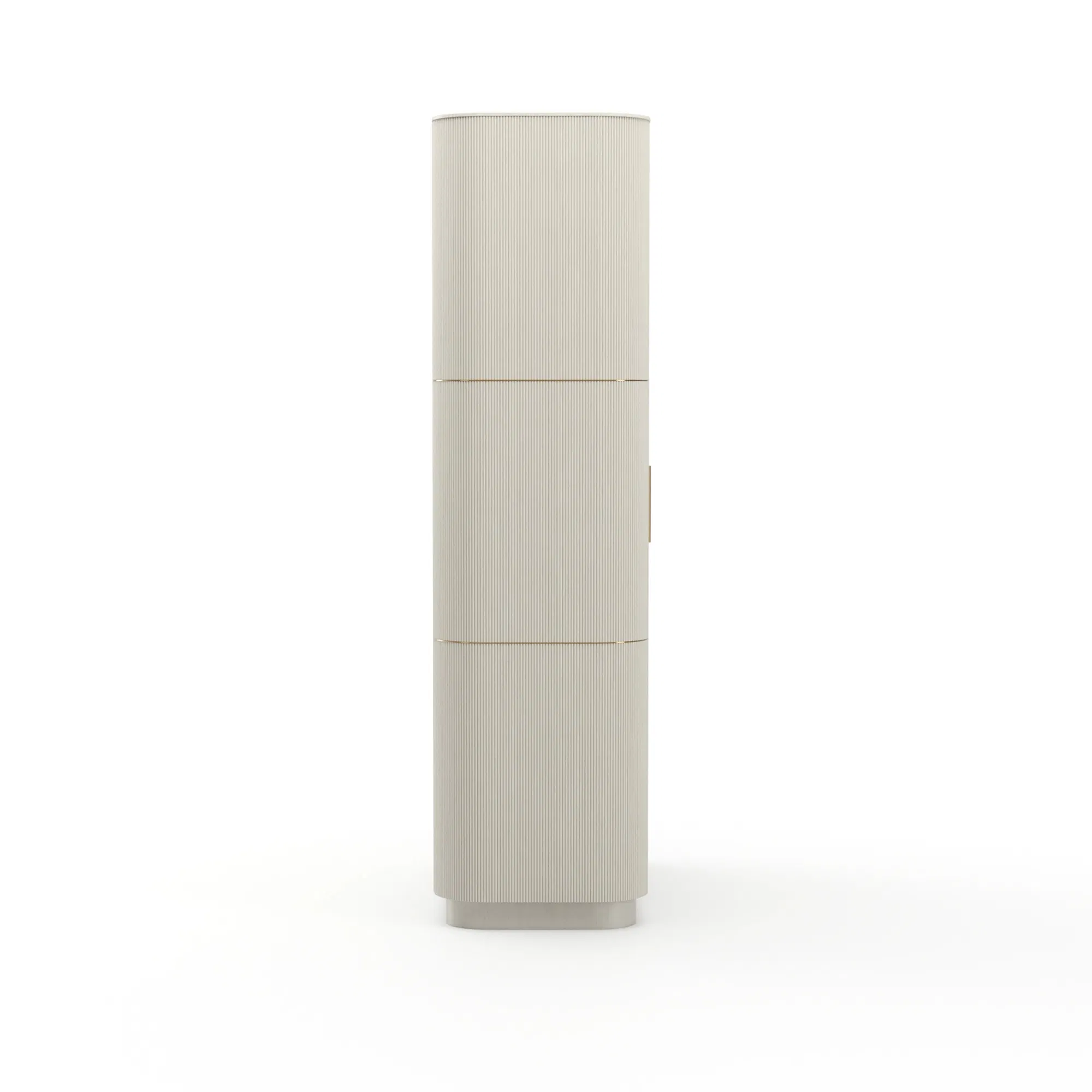 Love Bar Matte Pearl Reeded Armoire