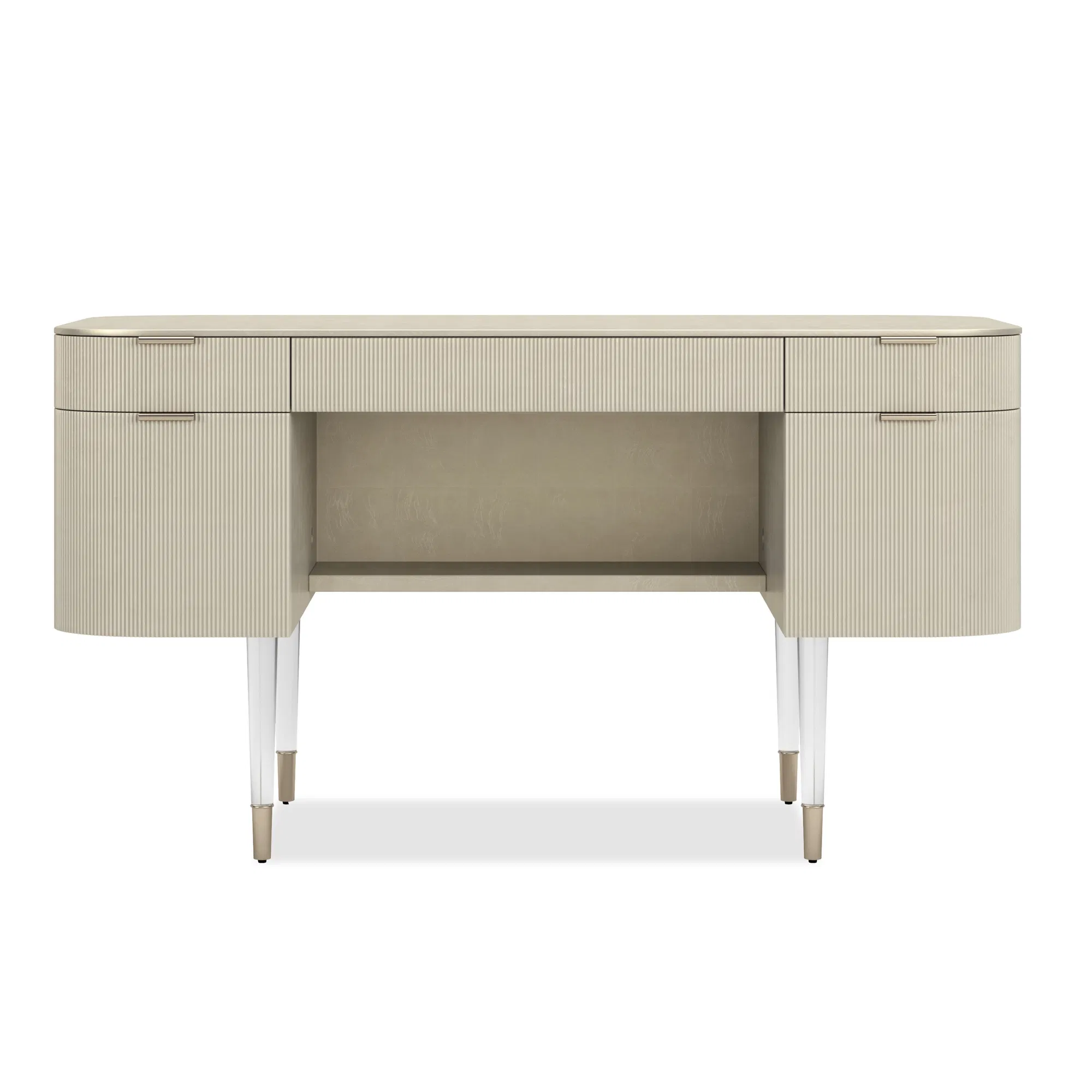 Lady Love Gilded Fluted Desk Vanity
