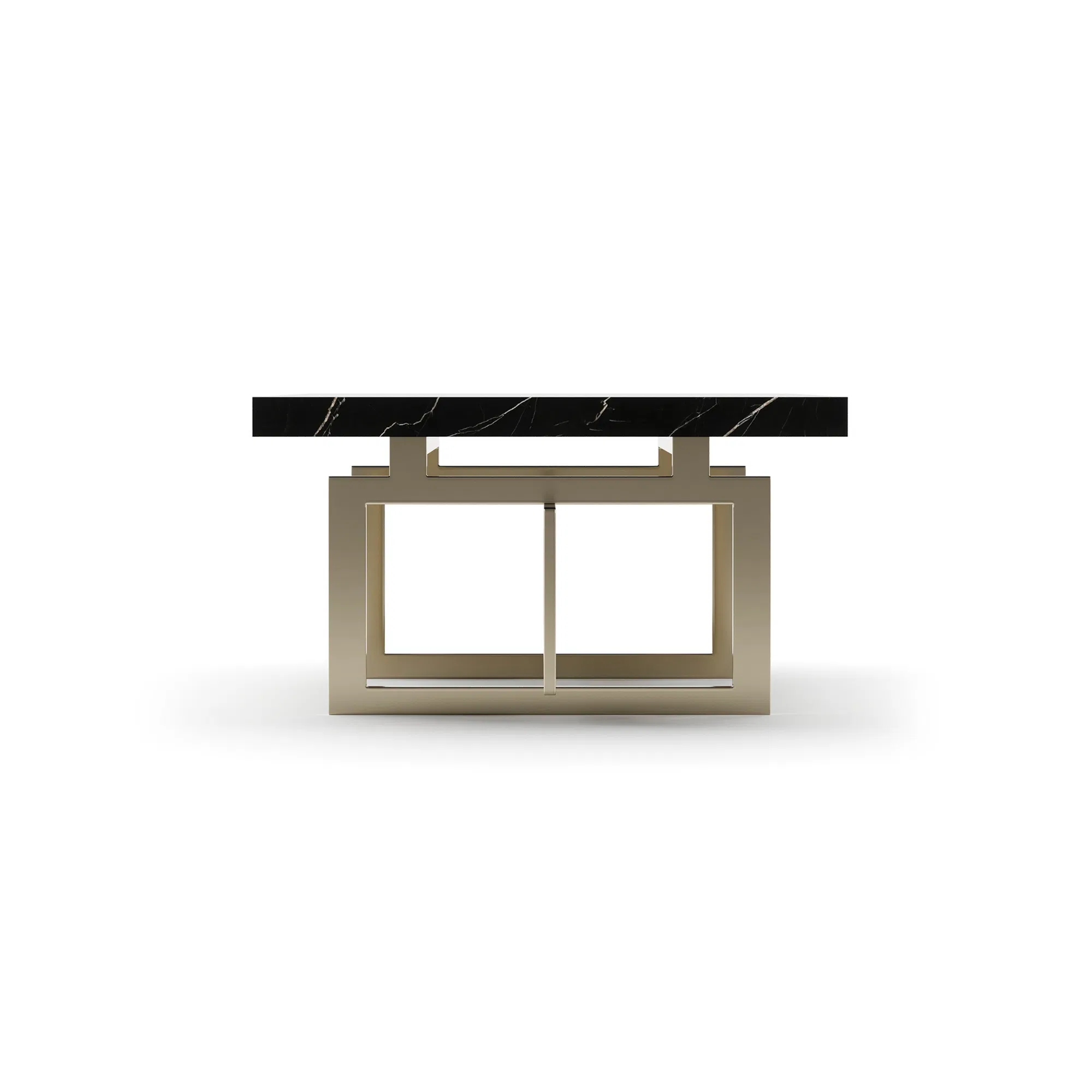 Wish You Were Here Black Marble Cocktail Table