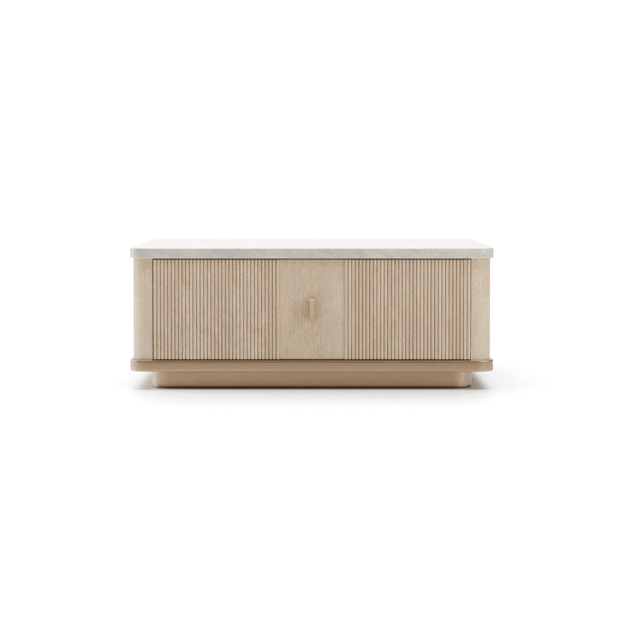 Rhythm Travertine Square Cocktail Table