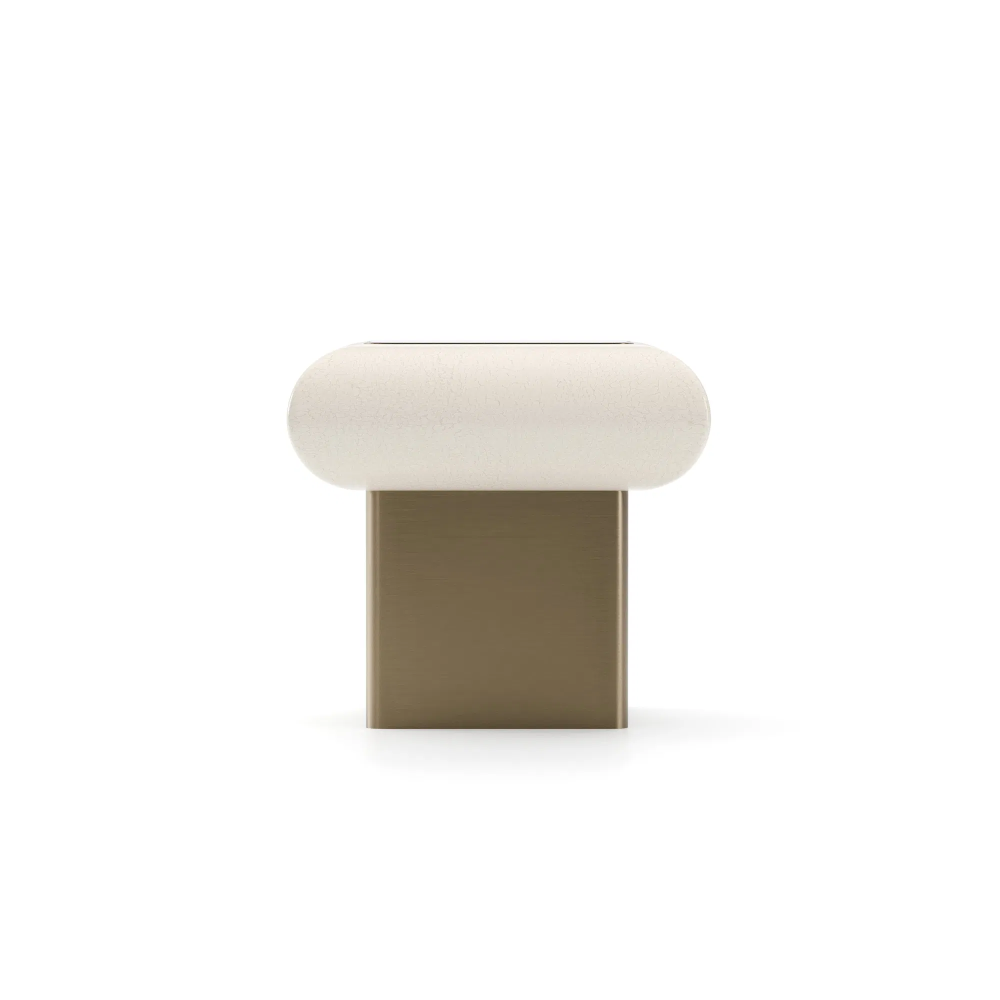 Seta Craze Side Table Smoked Bronze Glass