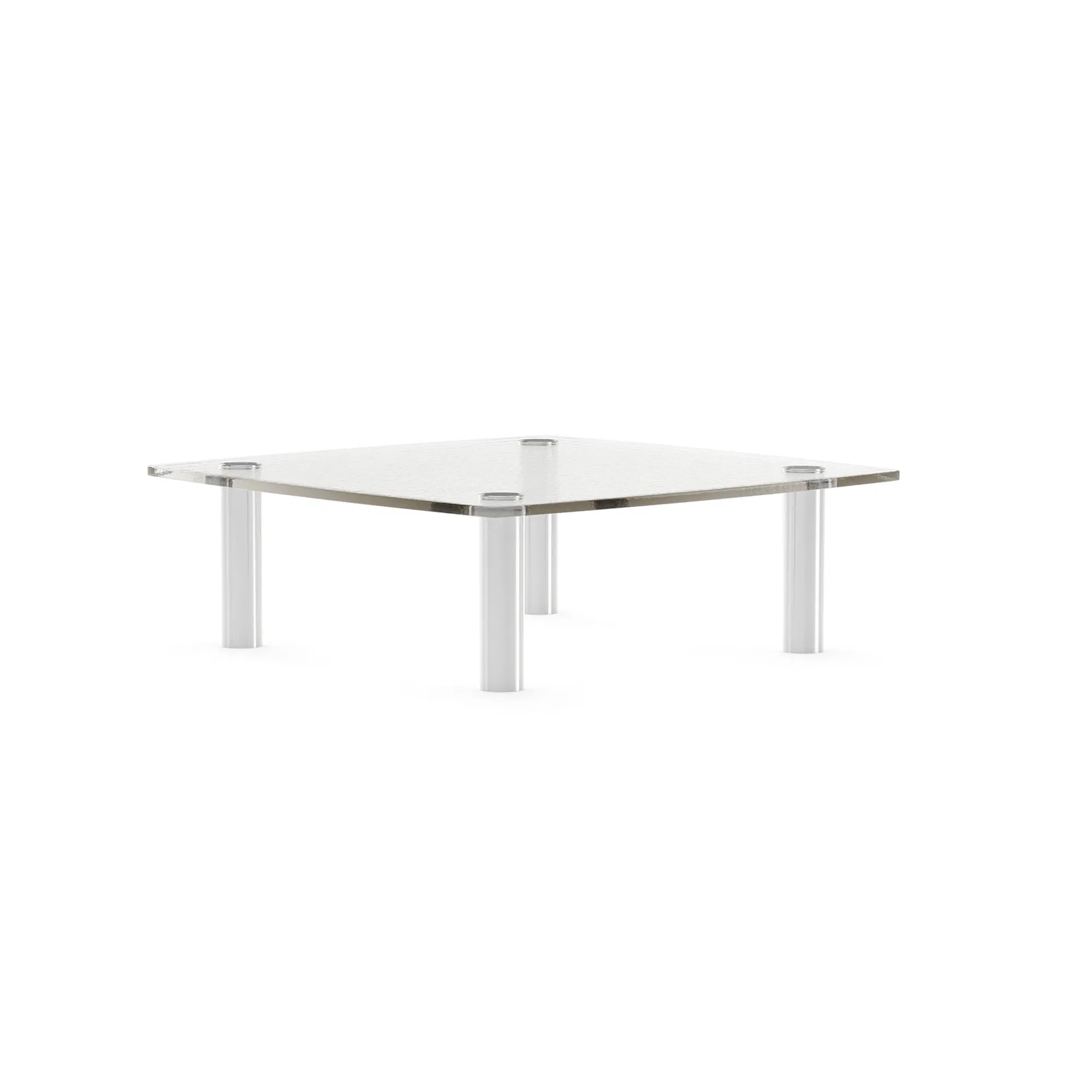Resurface Smoke Glass Sculptural Cocktail Table