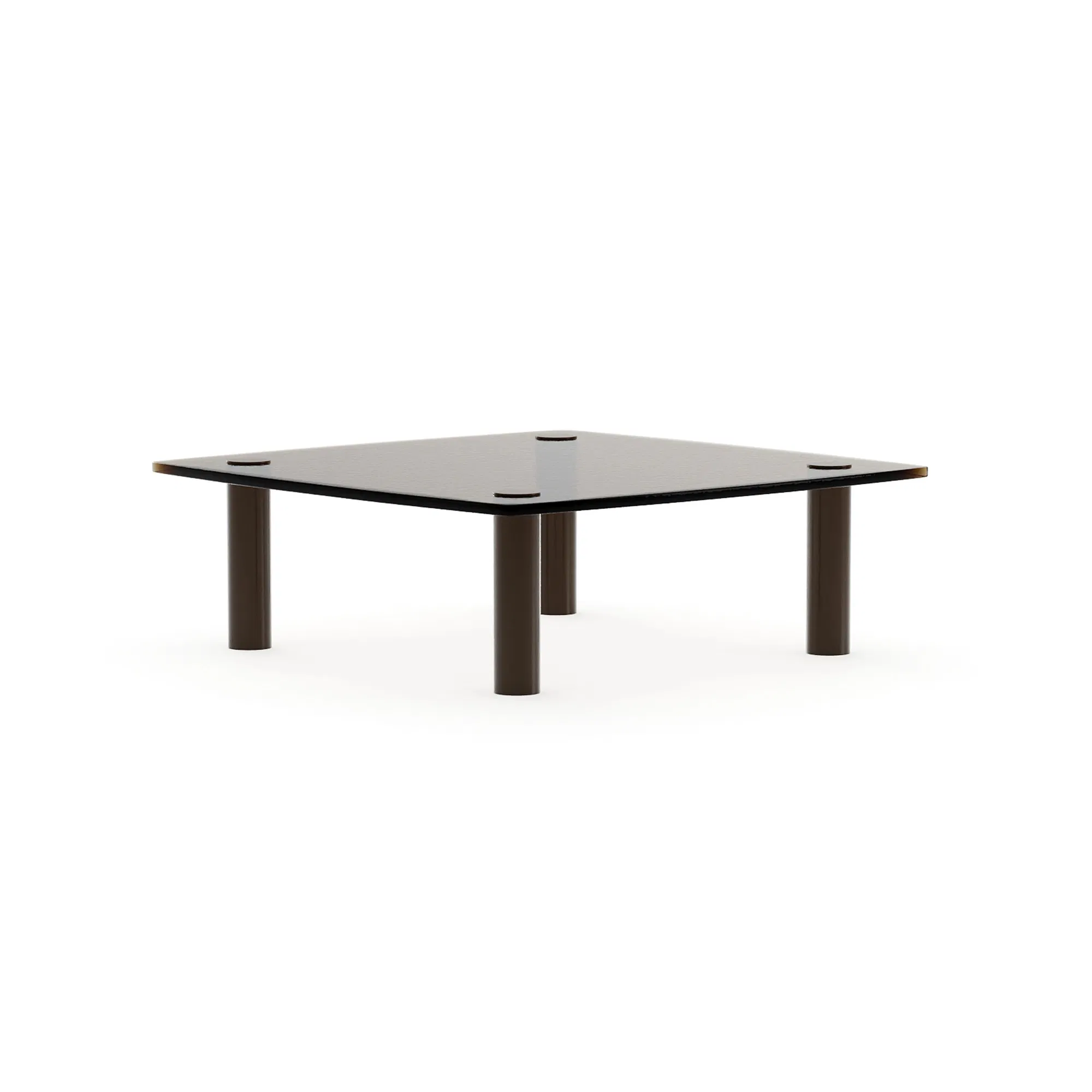 Resurface Textured Glass Cocktail Table Chocolate Bronze