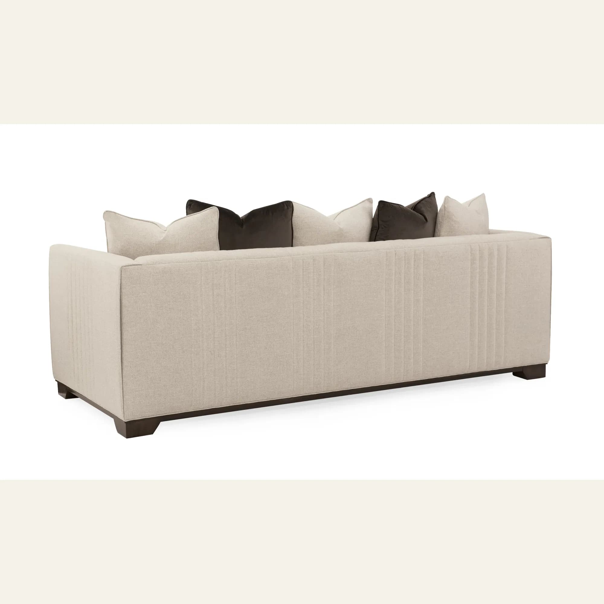 Moderne Tailored Linen Sofa with Blanket Wrap