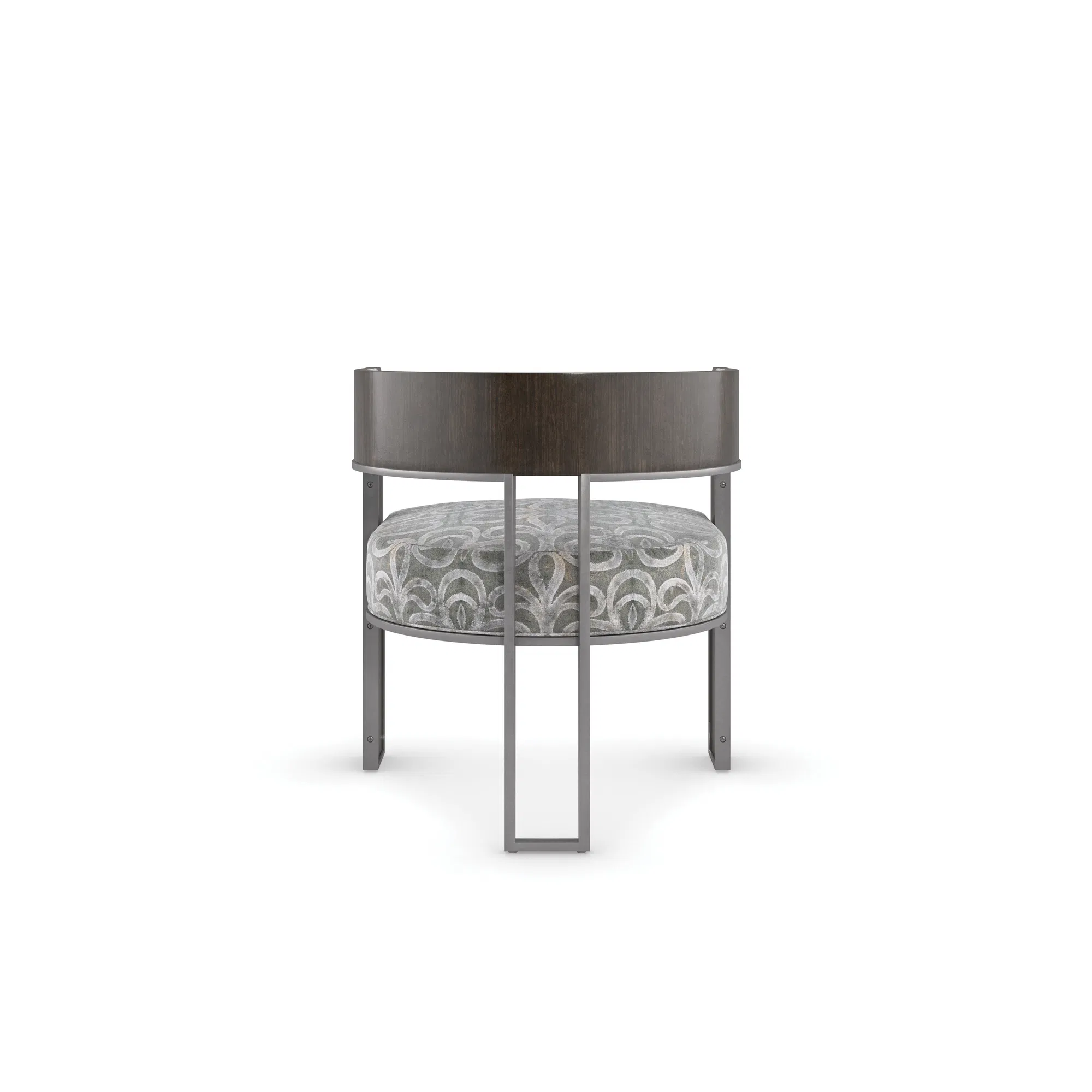 Streamliner Sculptural Velvet Accent Chair