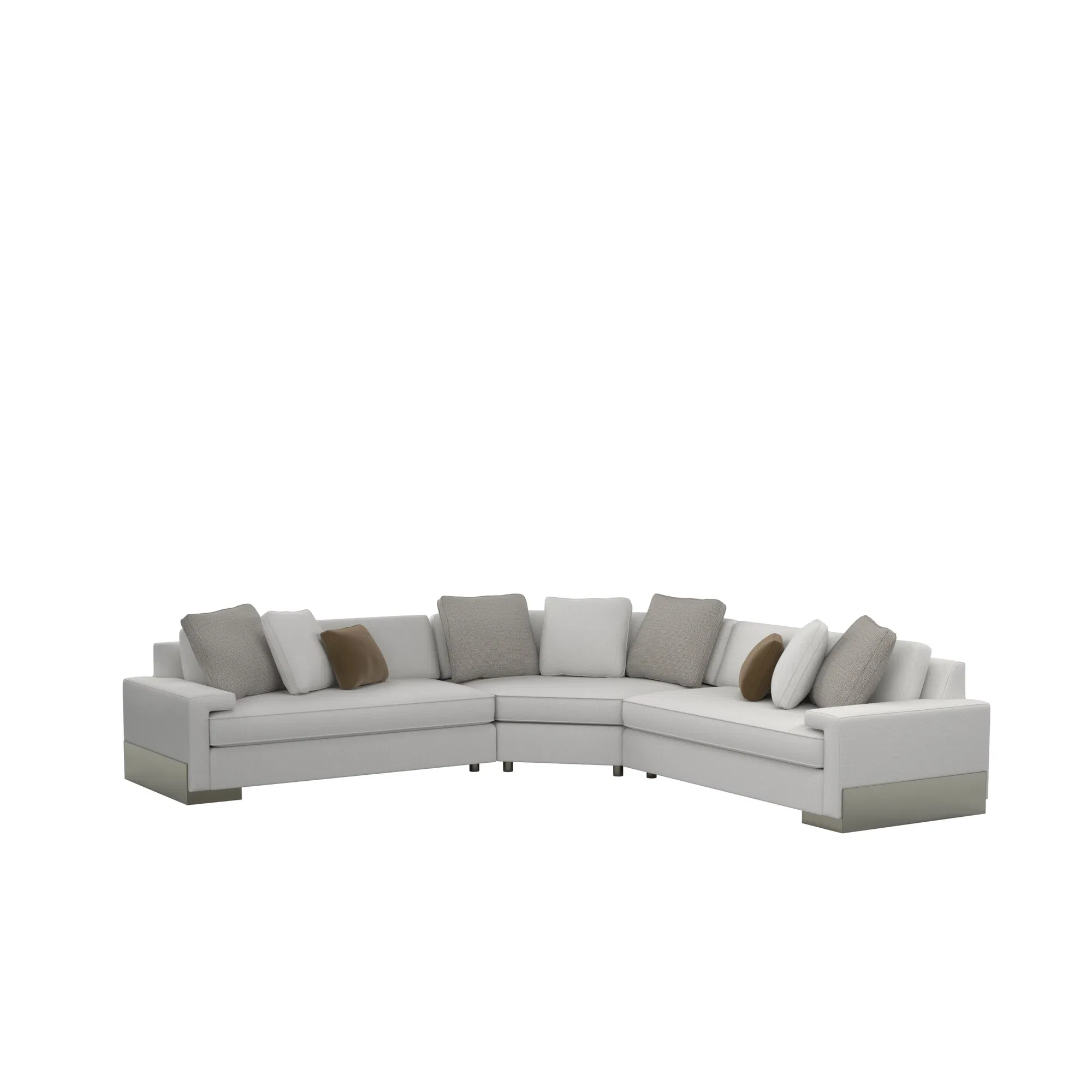 Shelf-Ish Sculptural Linen Sectional