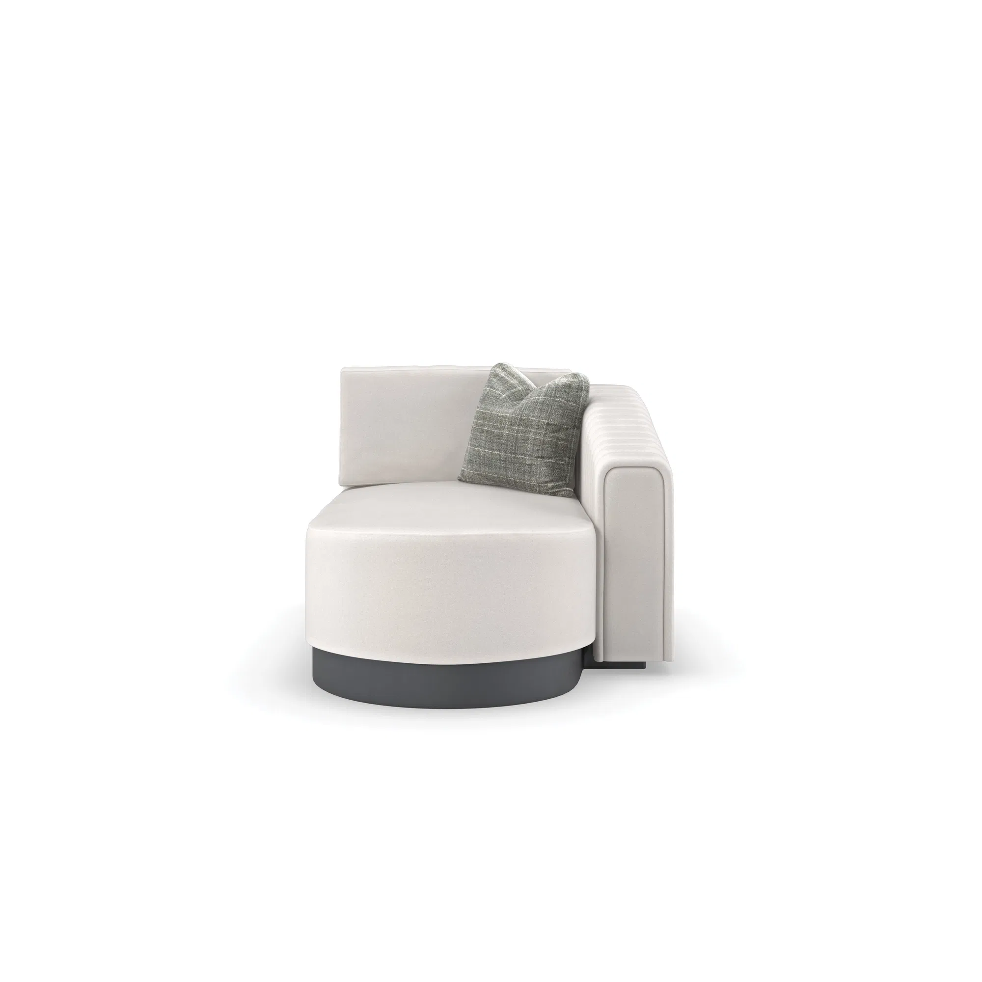 La Moda Raf Sectional with Sculptural Chaise