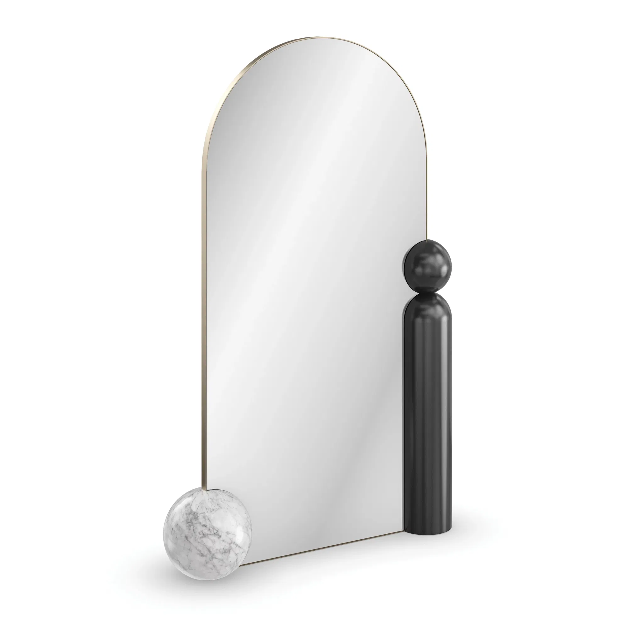 Balance Lucent Bronze Sculptural Floor Mirror