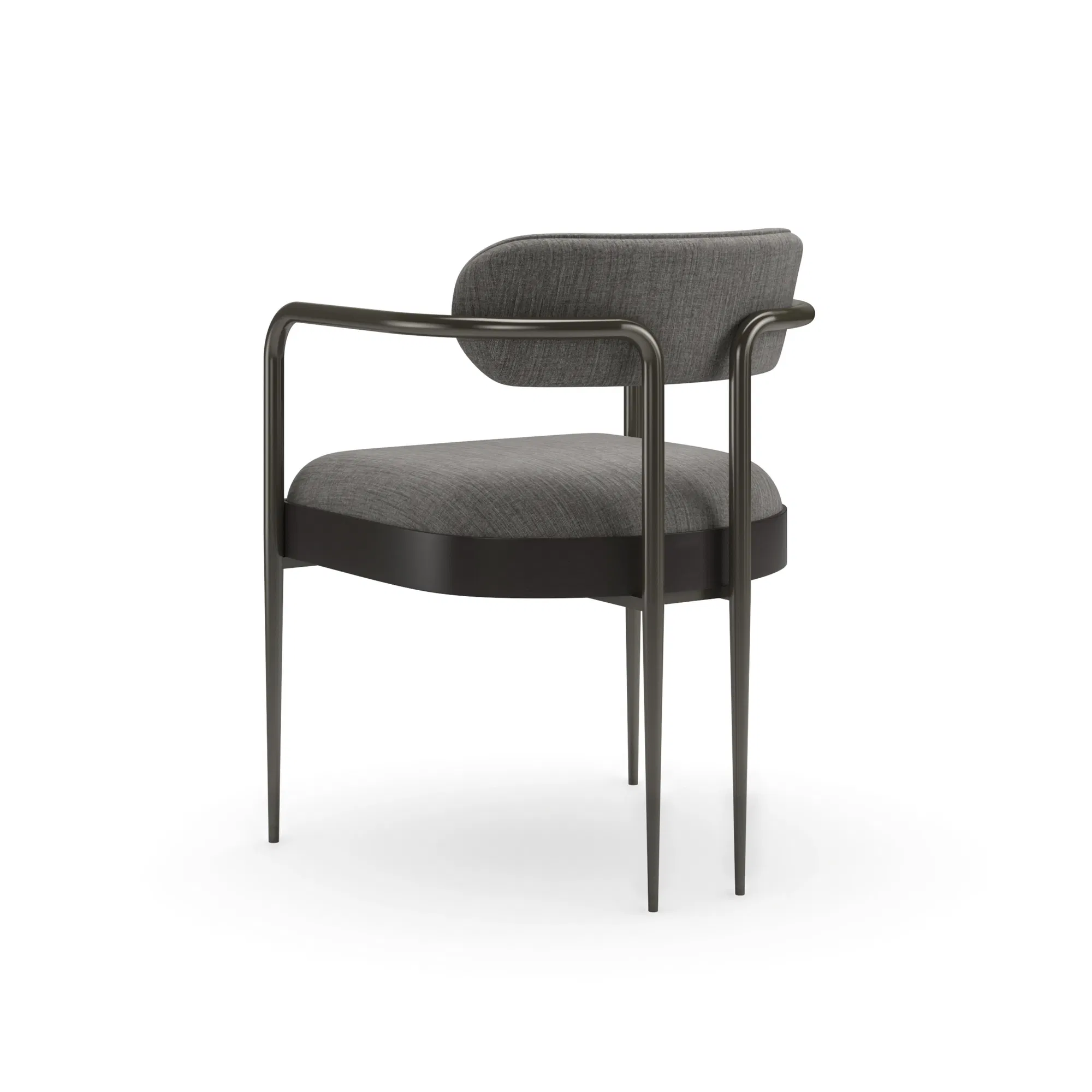 Emphasis Dining Chair with Brushed Bronze Arms