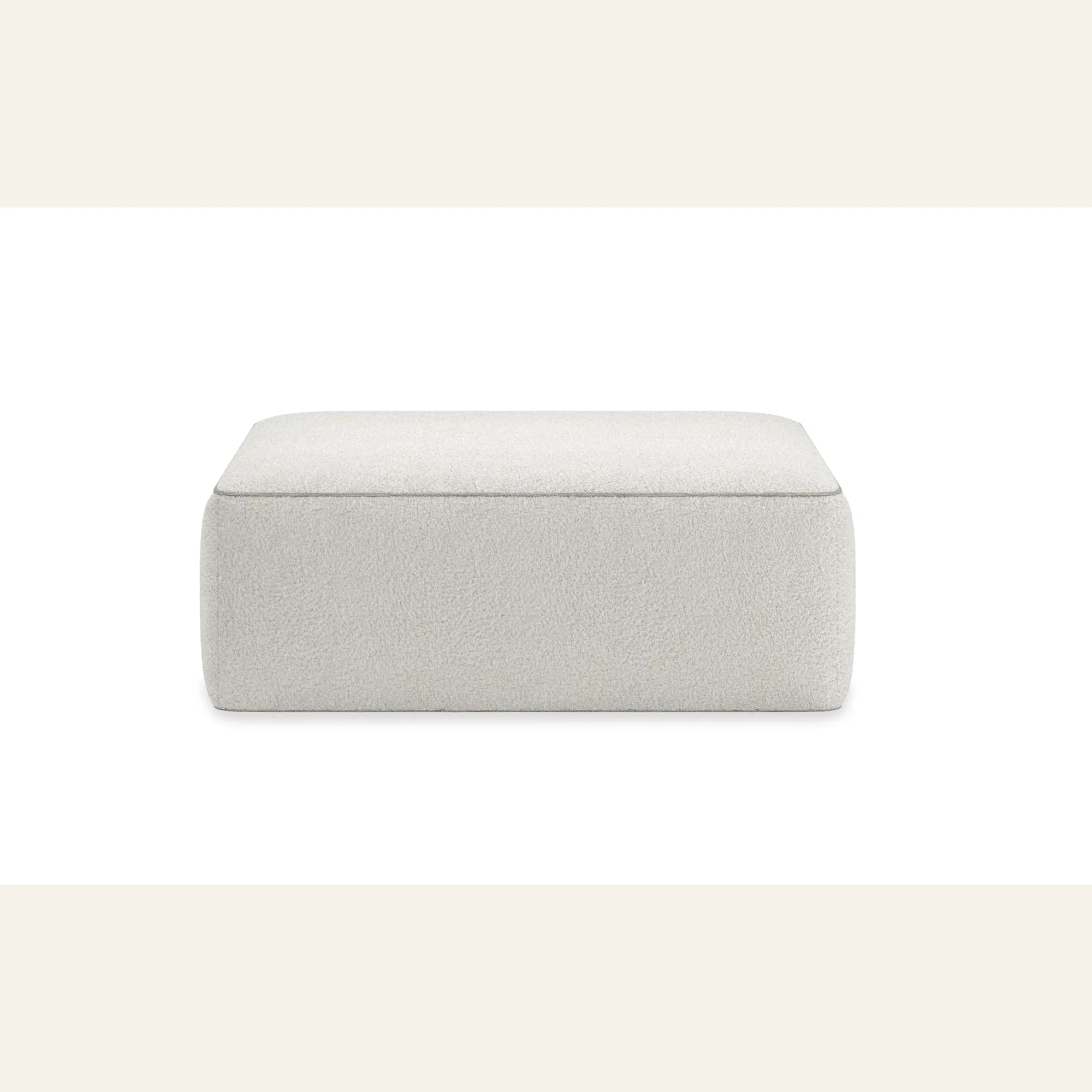 Marbella Sculptural Upholstered Ottoman