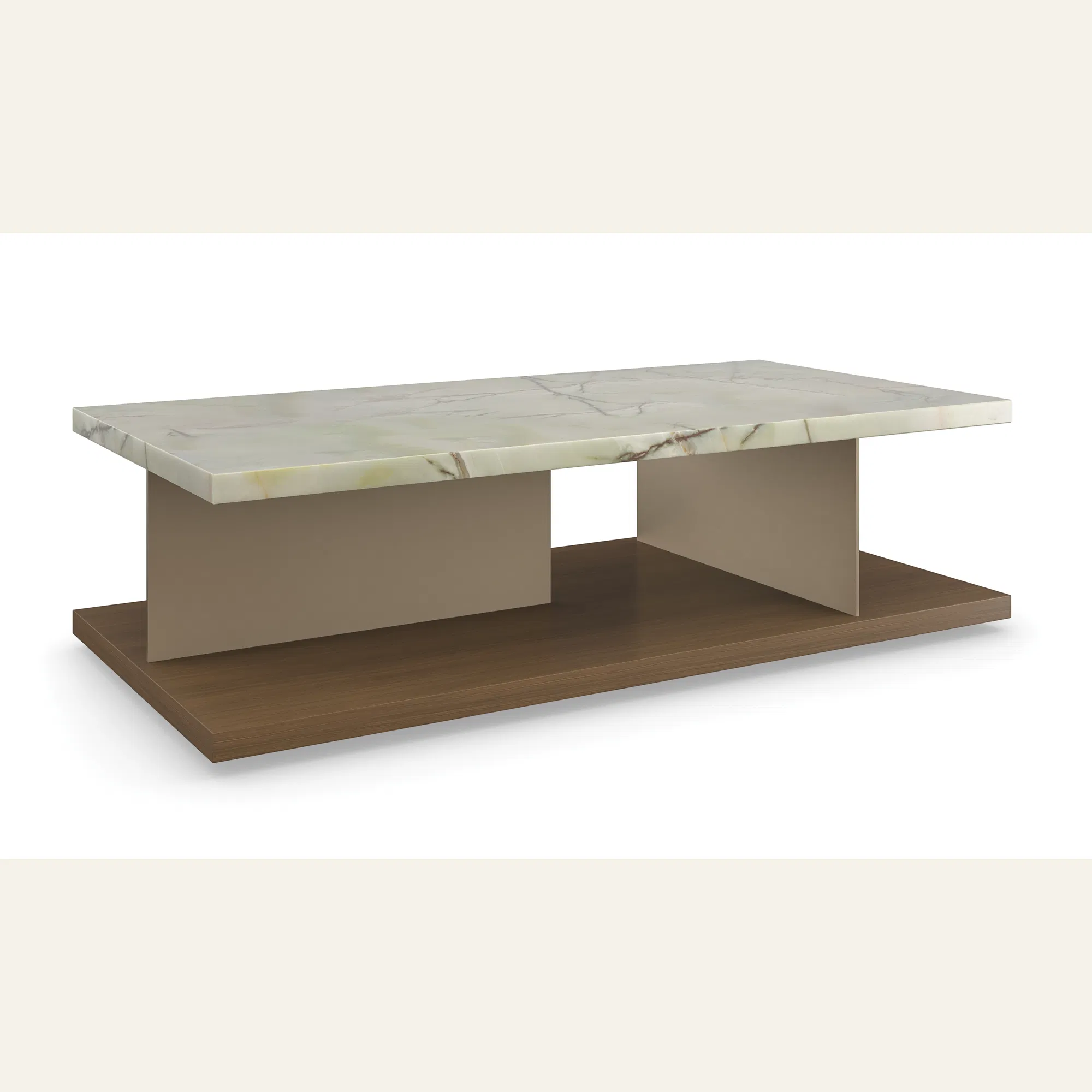 Cape Verde Green Onyx Sculptural Cocktail Table