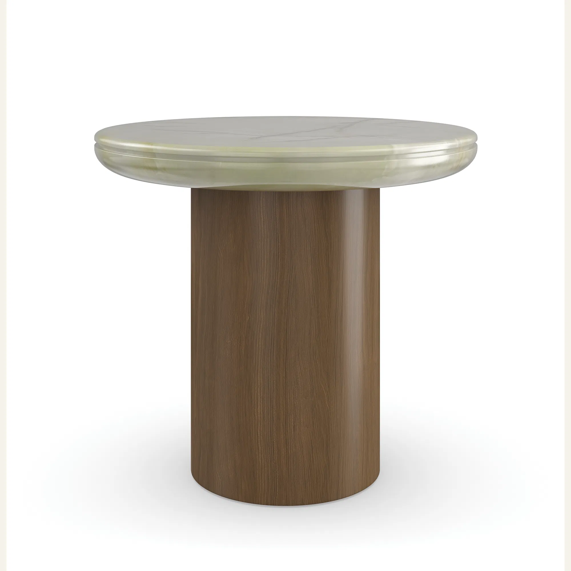 Cape Verde Green Onyx Sculptural Accent Table