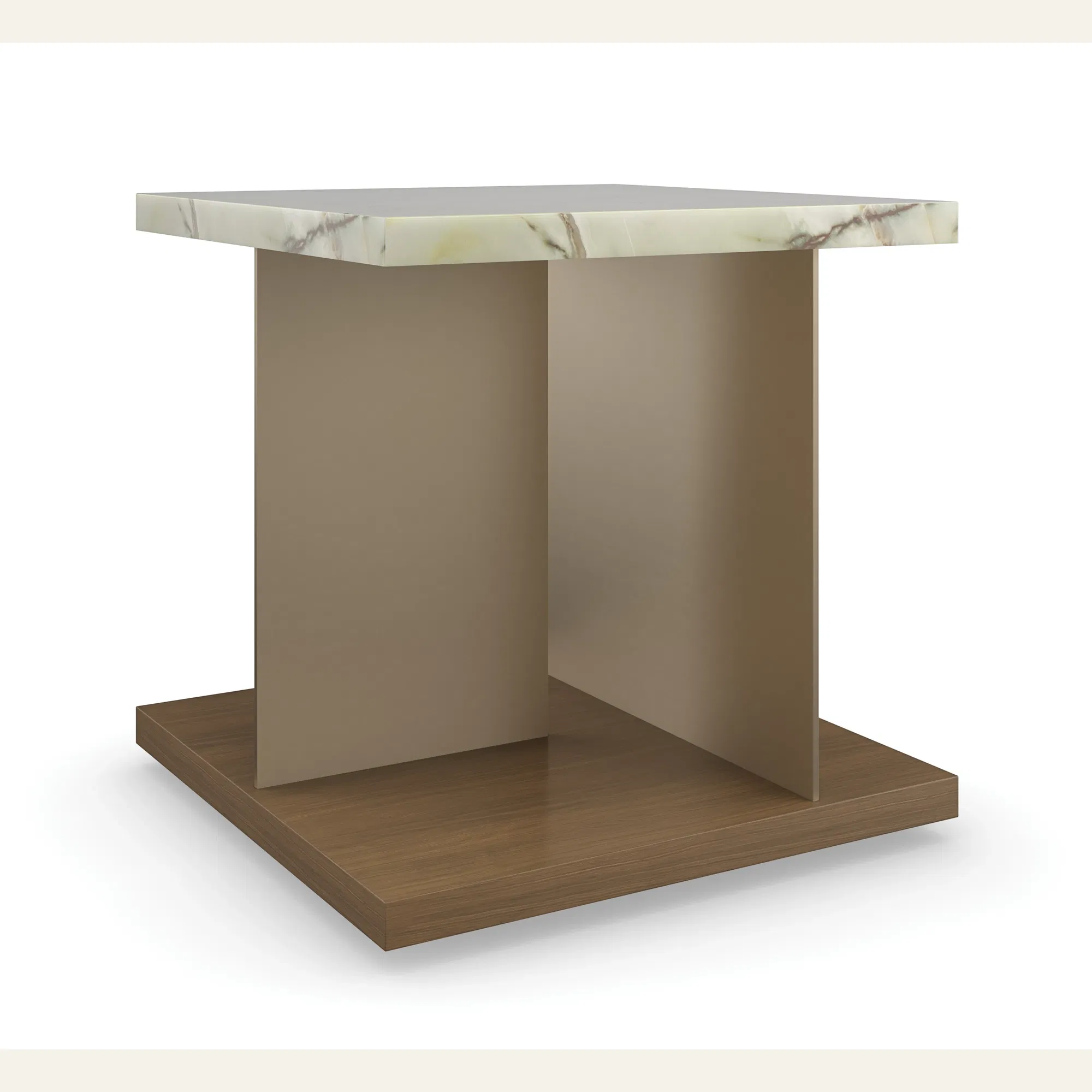 Cape Verde Green Onyx Sculptural End Table