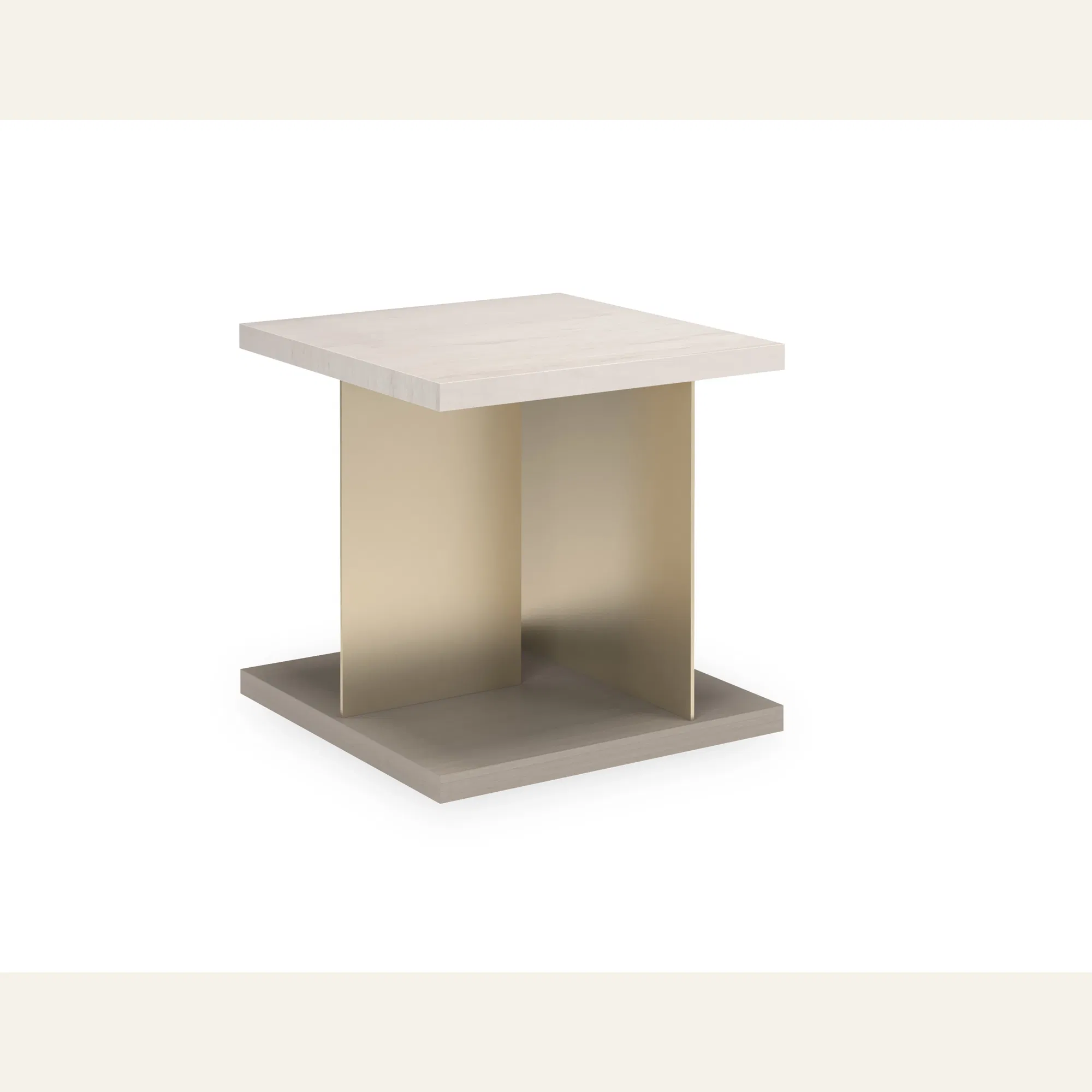 Cape Verde Travertine Cube End Table