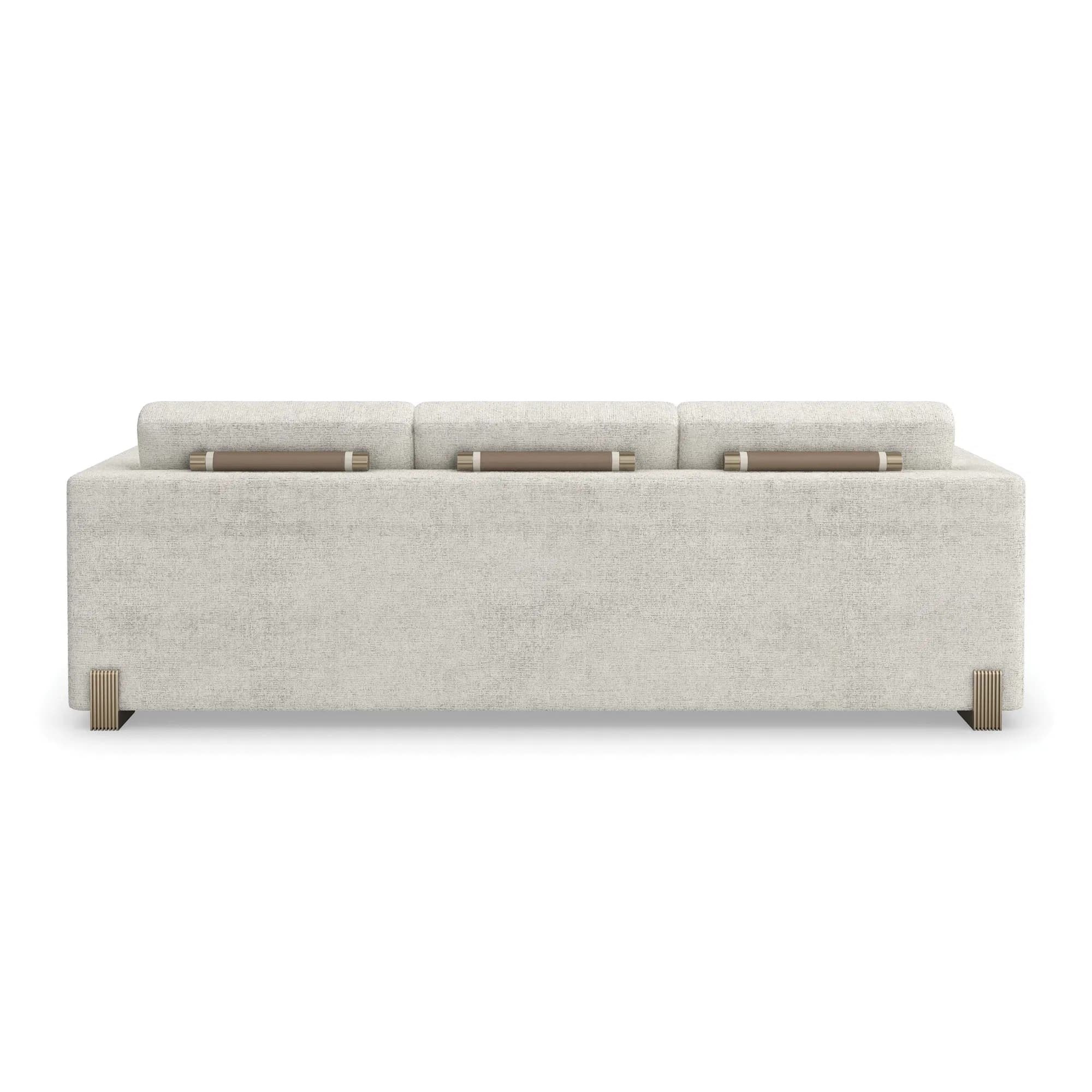 Counter Balance Sculptural Oatmeal Melange Sofa
