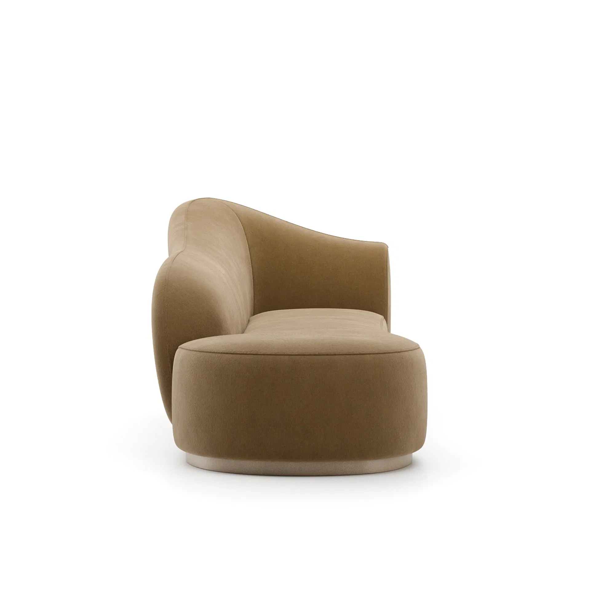 Kalahari Camel Lux Velvet Left Chaise