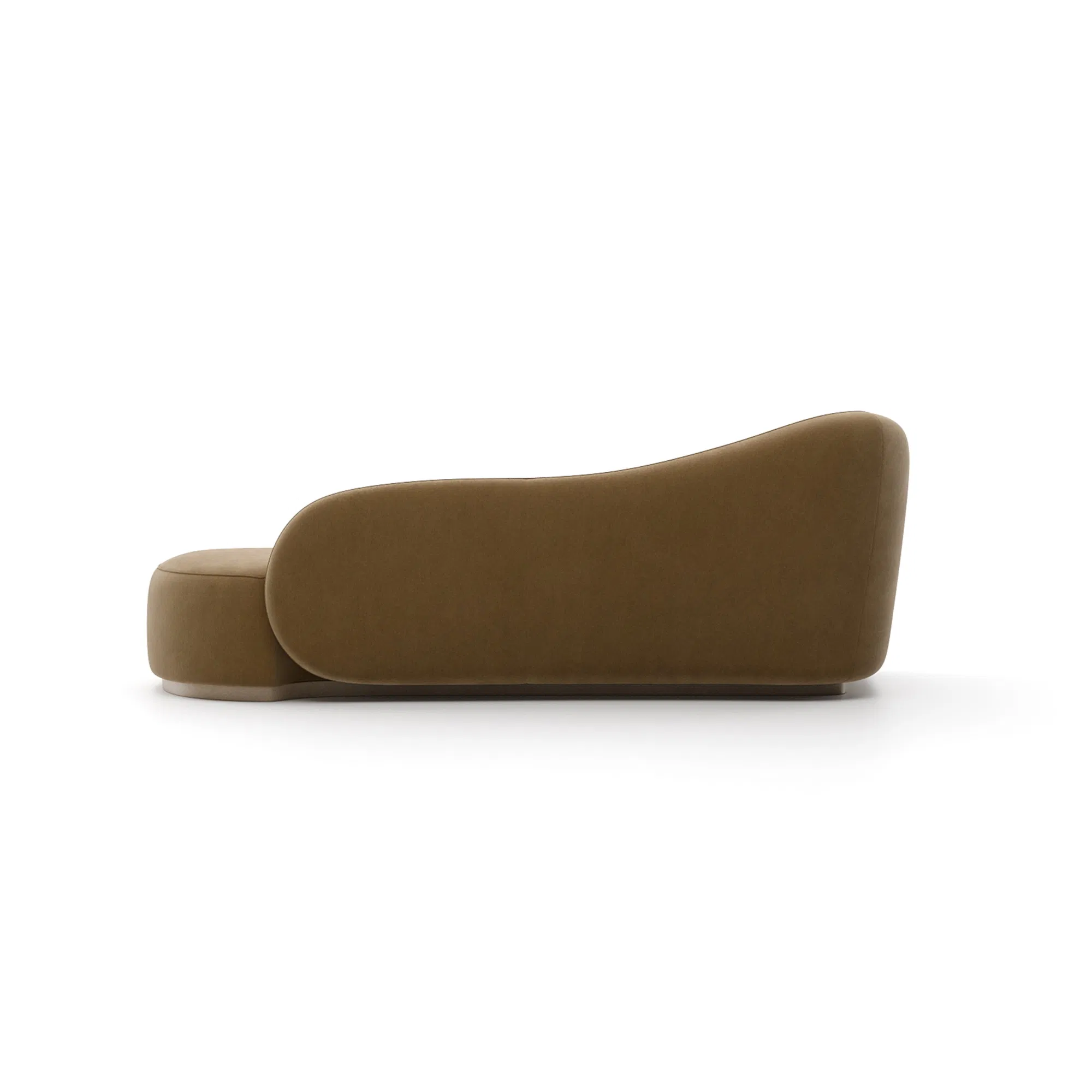 Kalahari Camel Lux Velvet Right Arm Chaise