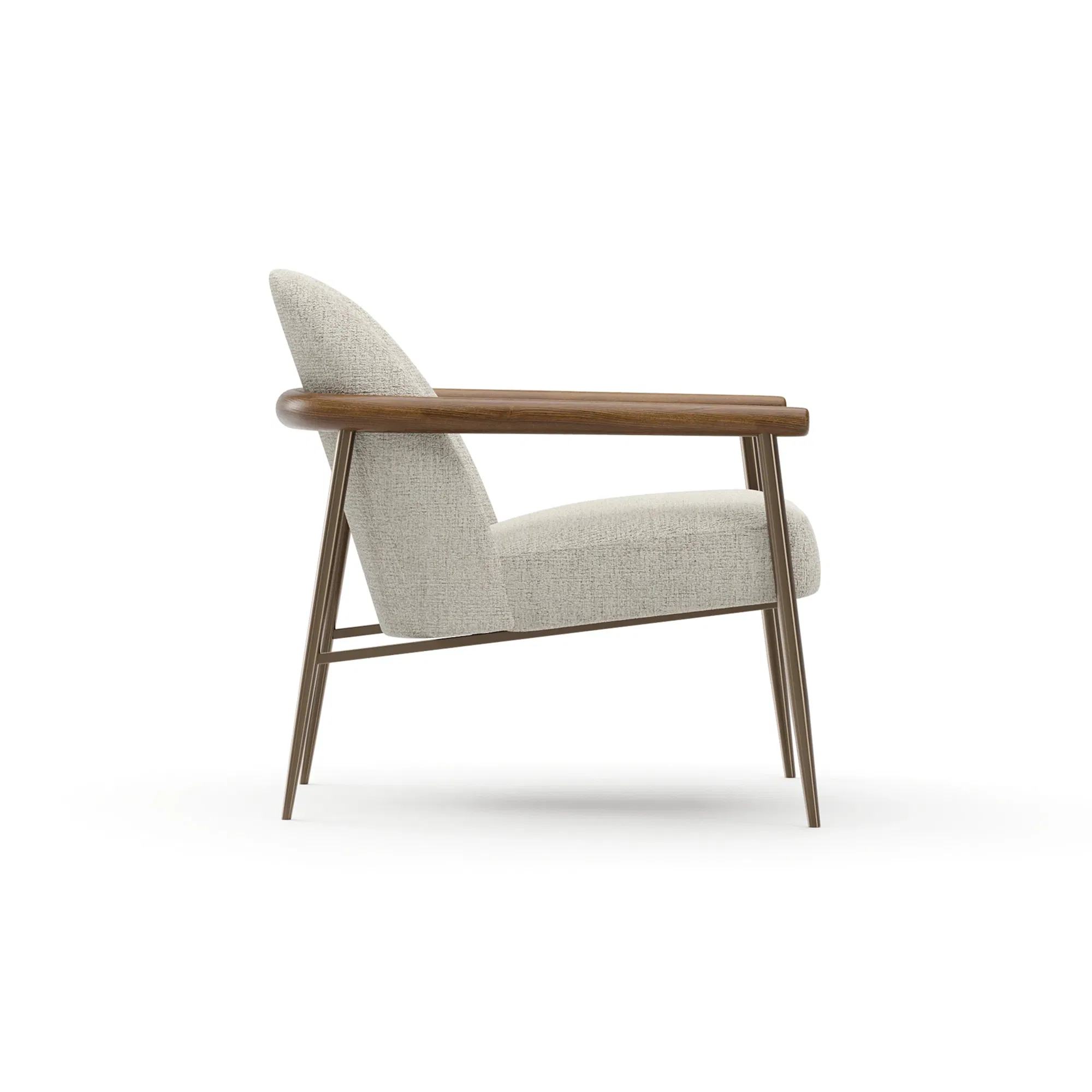 Altura Lounge Chair Oatmeal Ribbed Linen