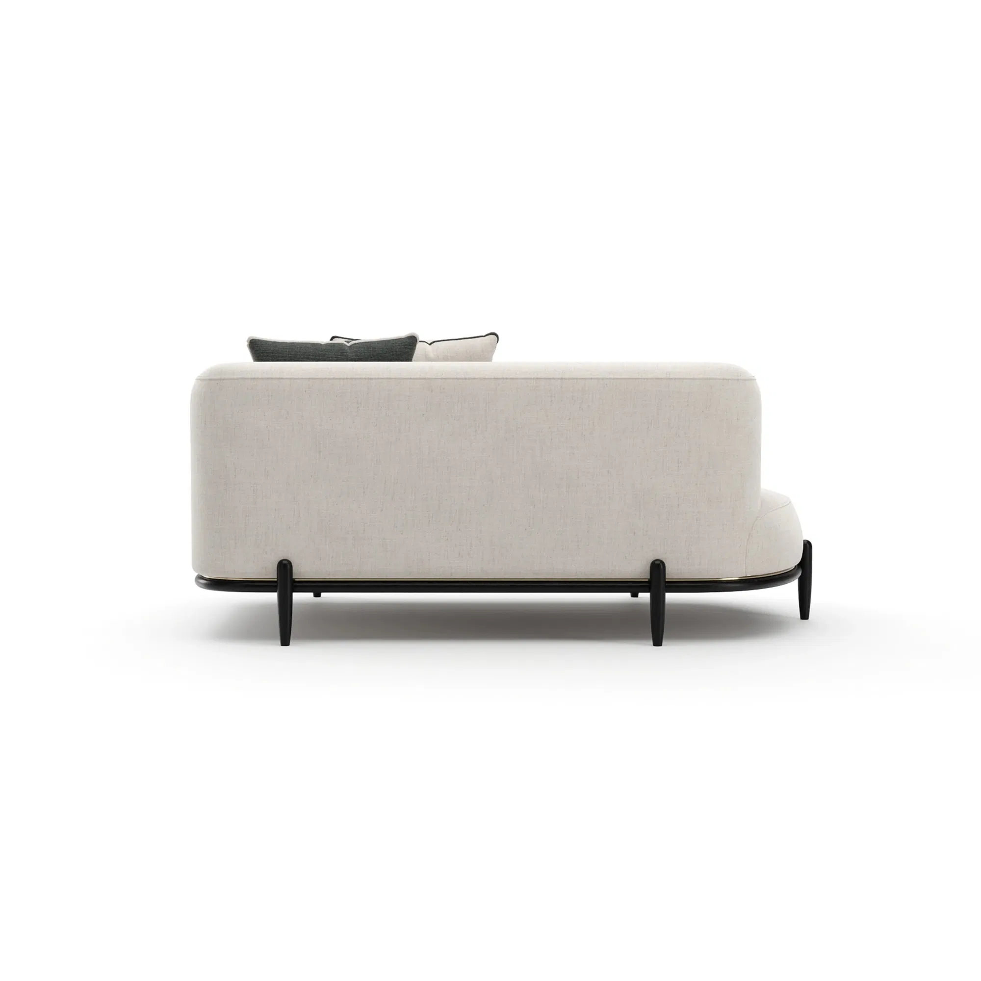 Madera Armless Left-Arm Bumper Oatmeal Sectional