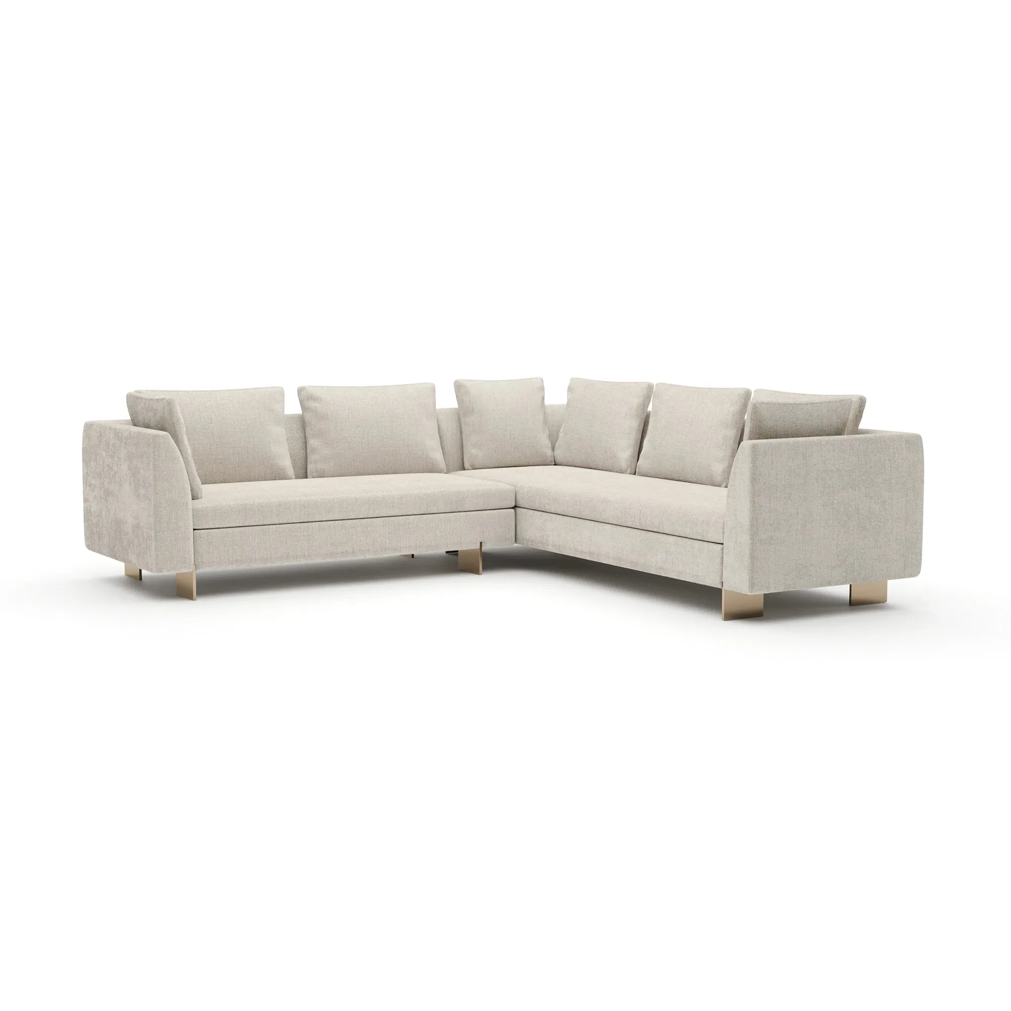 Altura Pearl Basket Weave Chenille Sectional