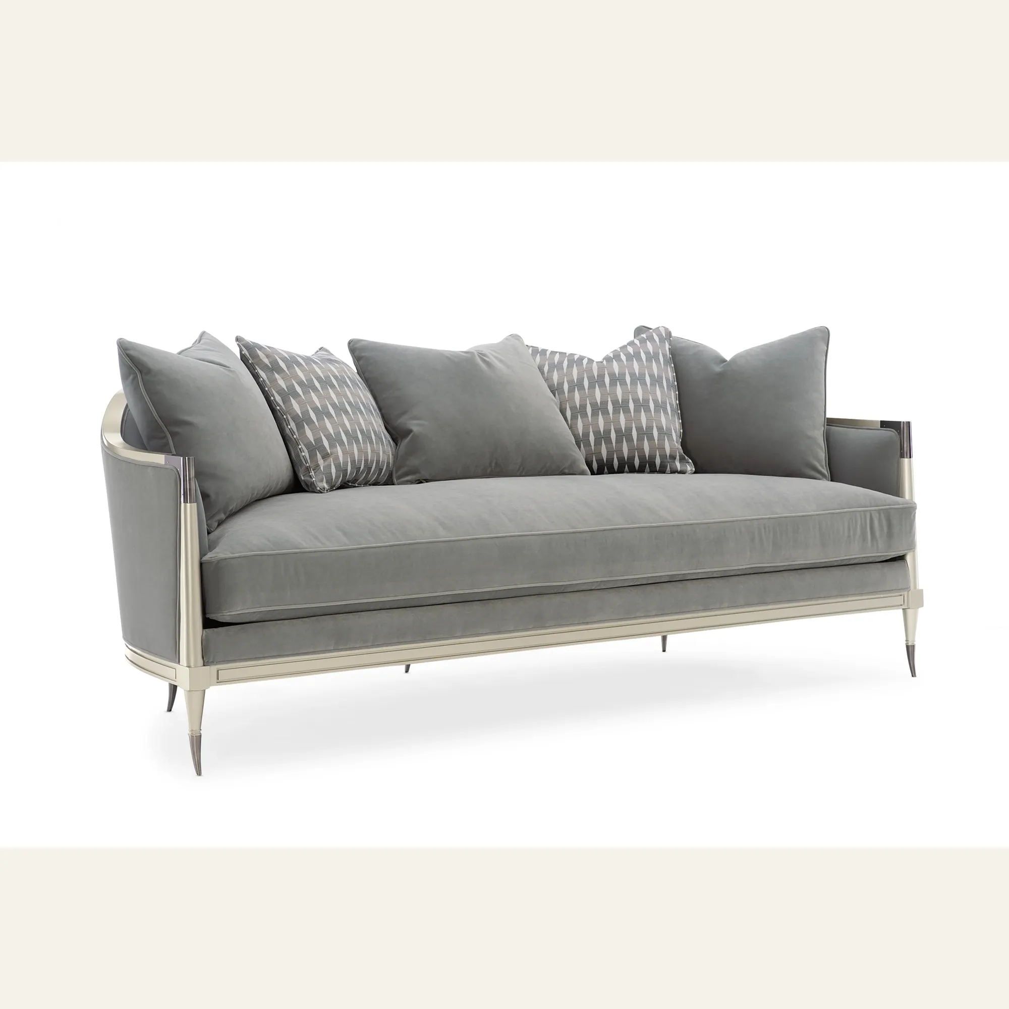 Splash Of Flash Curved Velvet Sofa
