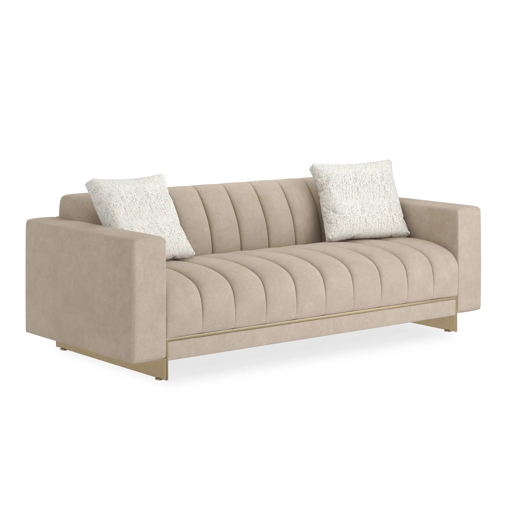 Well-Balanced Sofa in Moonstone Basketweave