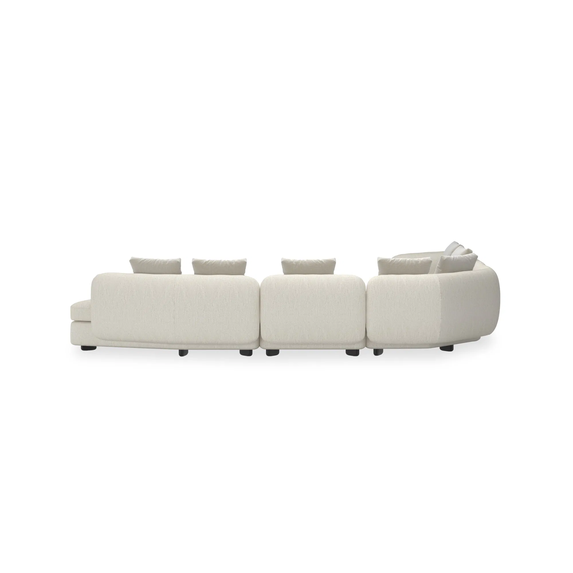 Lumi Four Piece Sectional in Sumptuous Contemporary Design