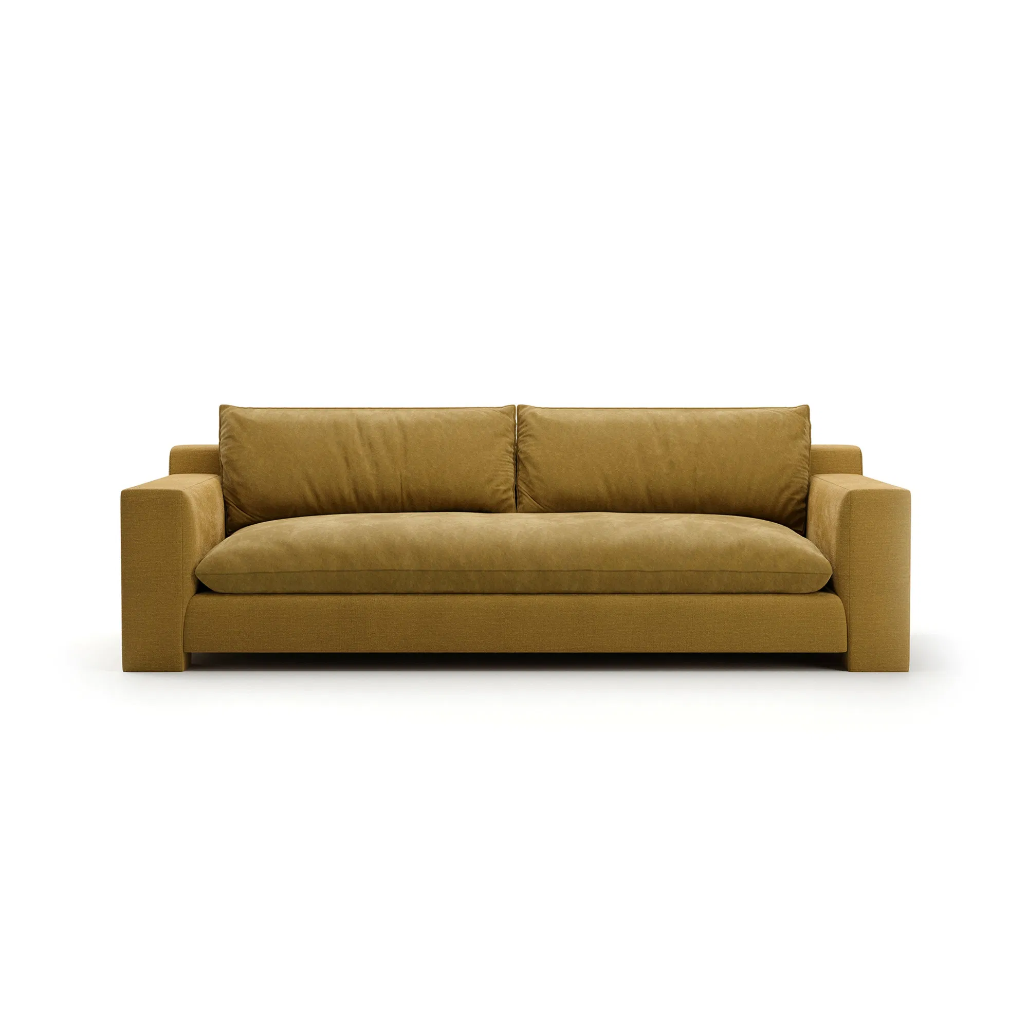 Devon Camel Heathered Velvet Sofa