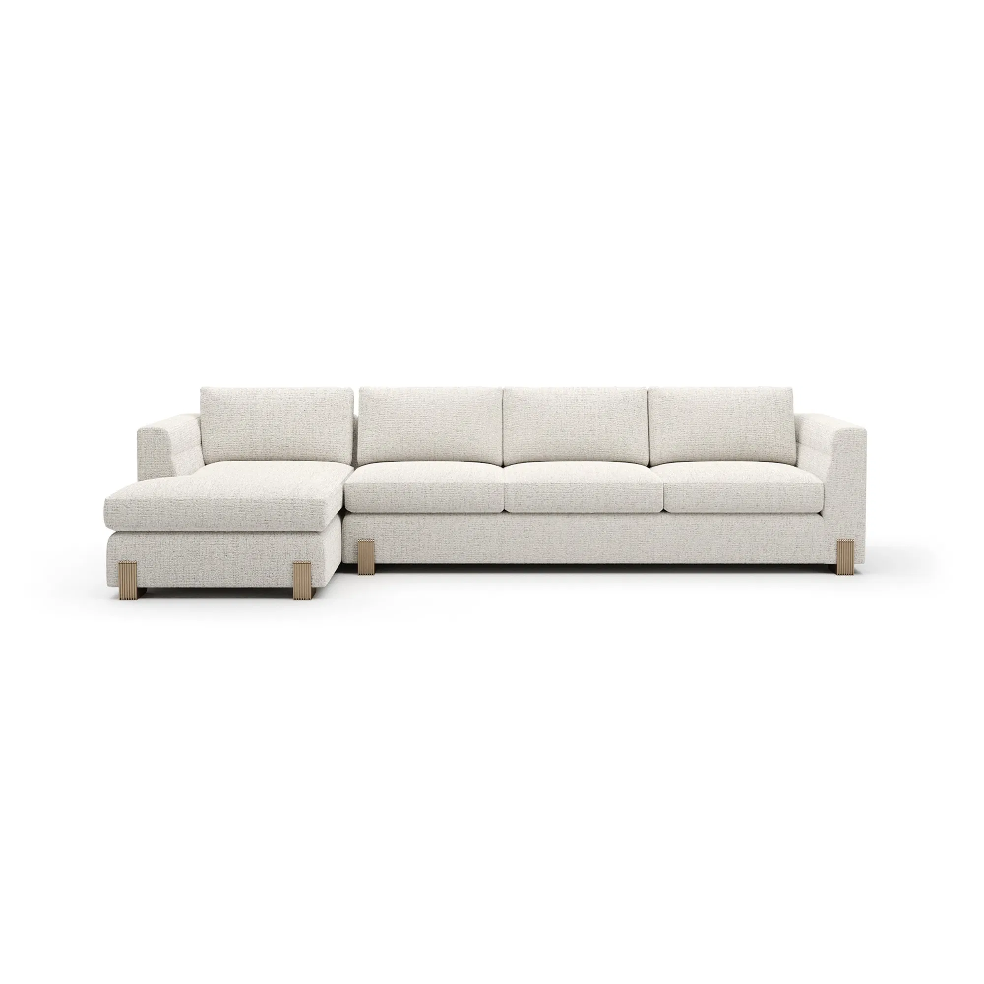 Counter Balance Left Chaise Sectional in Oatmeal Melange