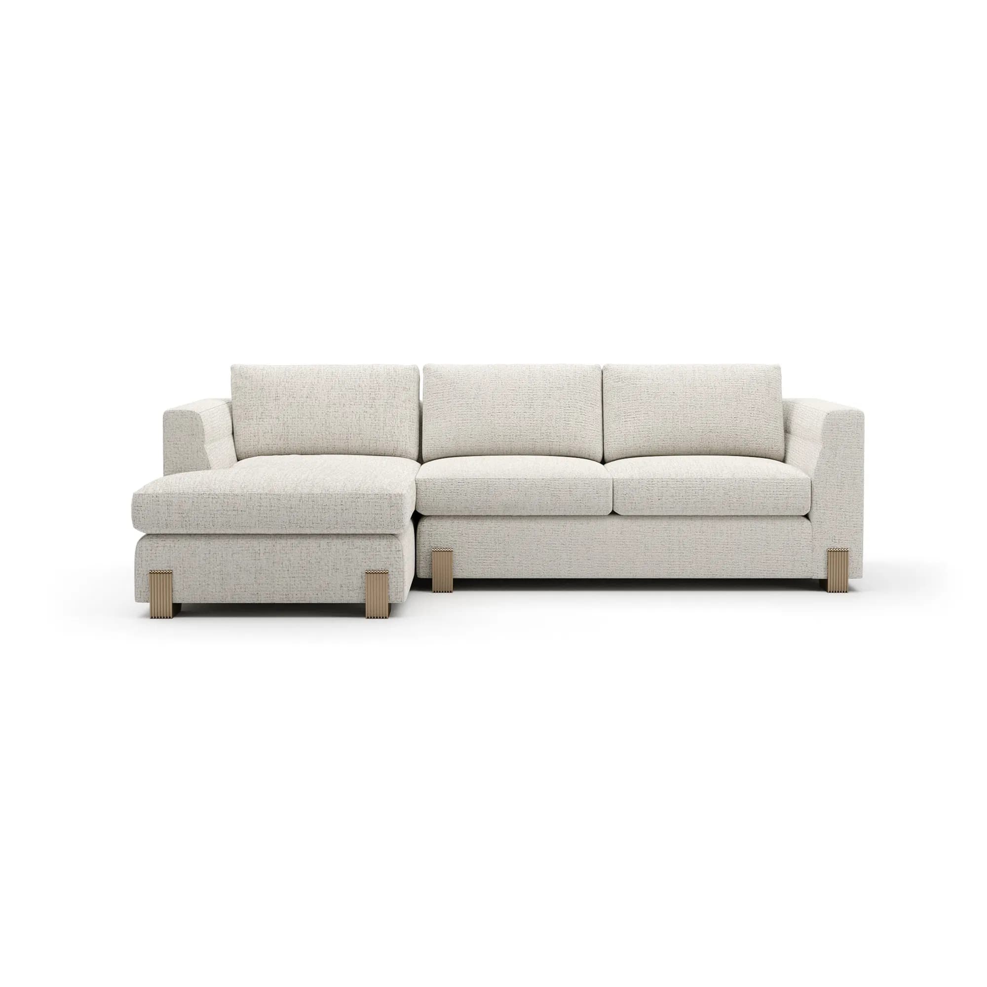 Counter Balance Oatmeal Melange Left Chaise