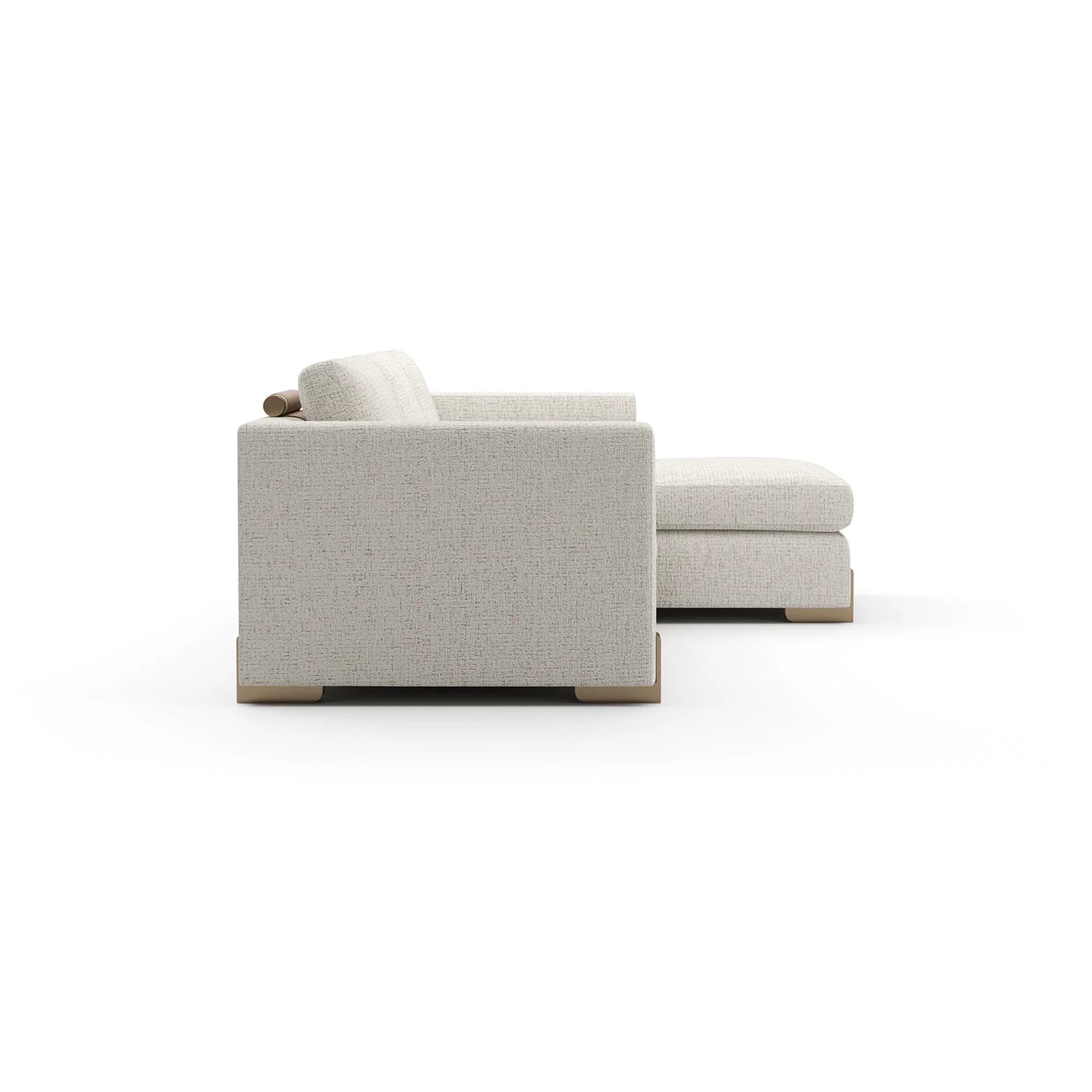 Counter Balance Oatmeal Melange Right Chaise Sectional