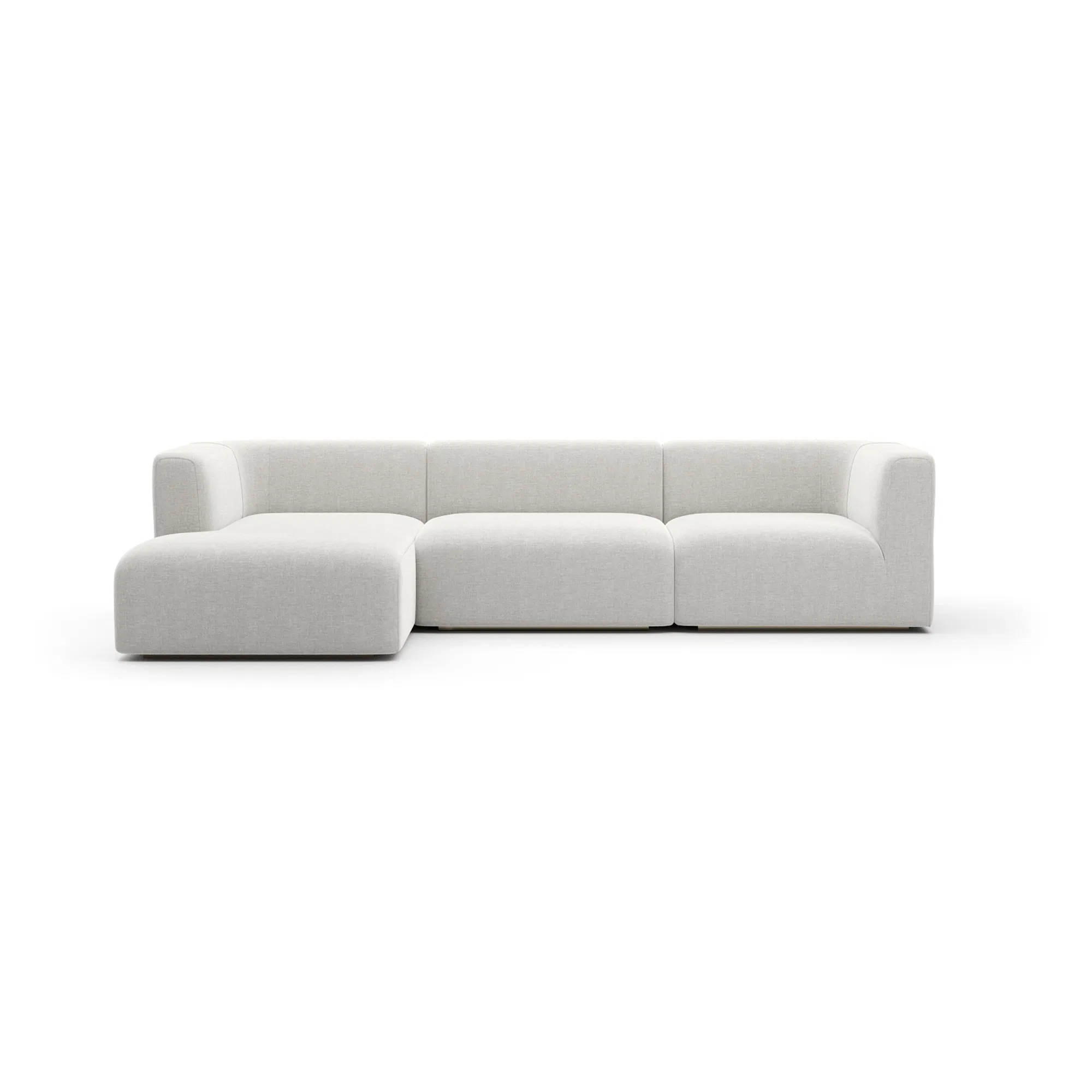 Rhythm Ribbed Linen Left Chaise Sectional