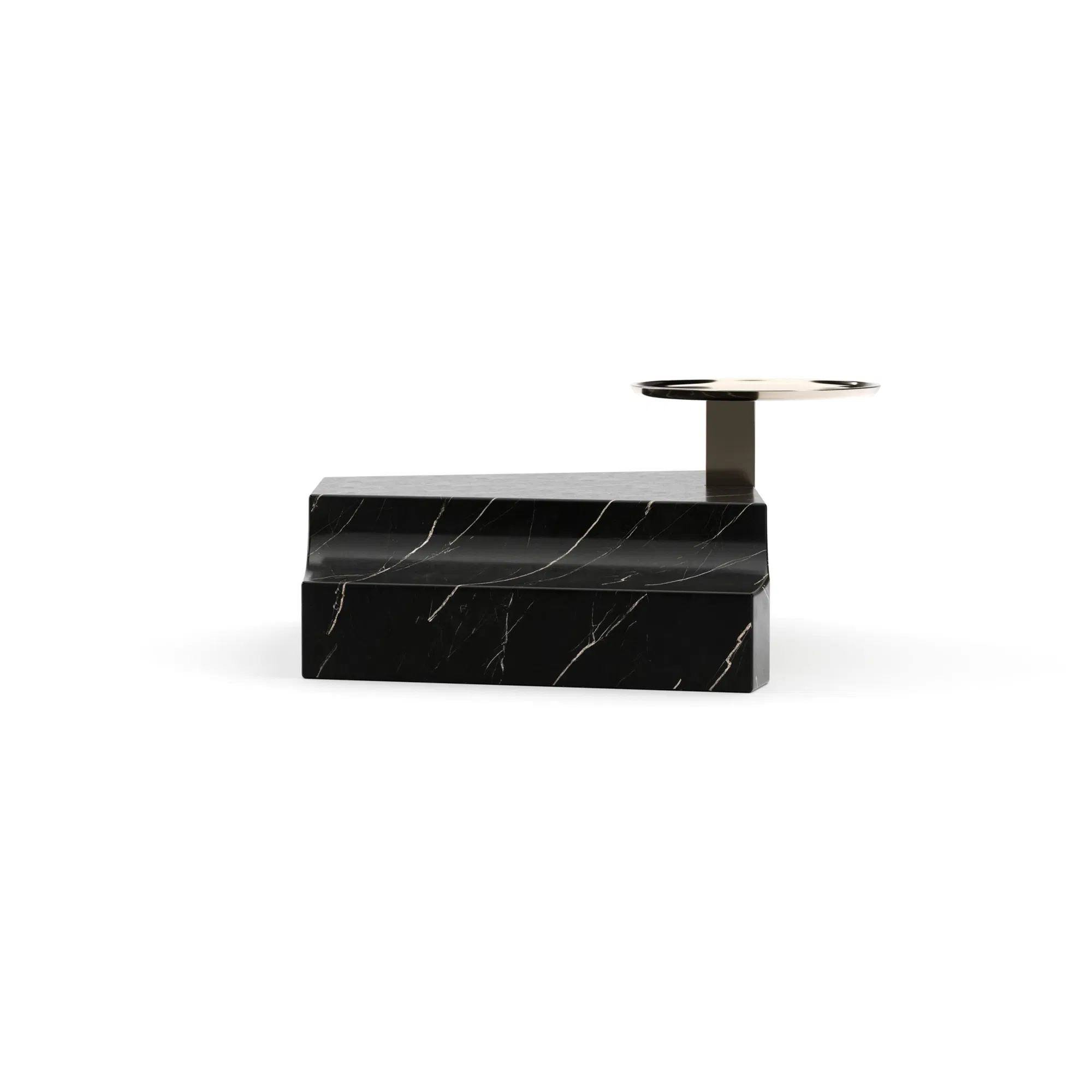 Overlap Triangular Wedge Base Nero Marquina