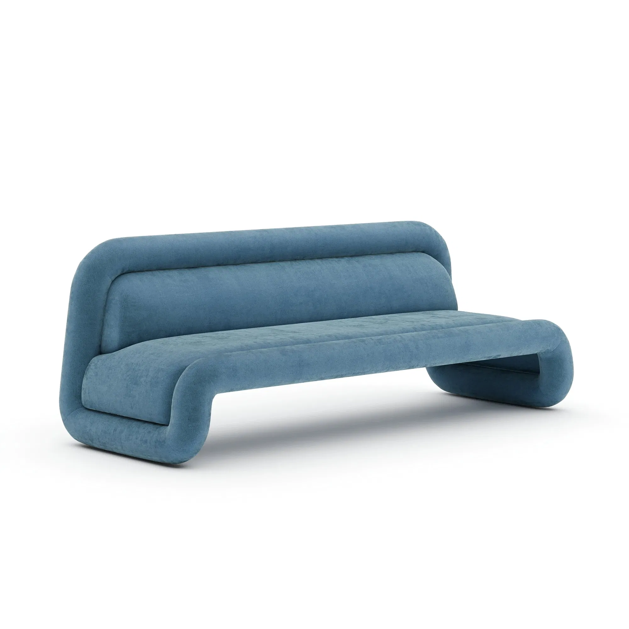 Bellini Bold Azure Luxe Velvet Sofa