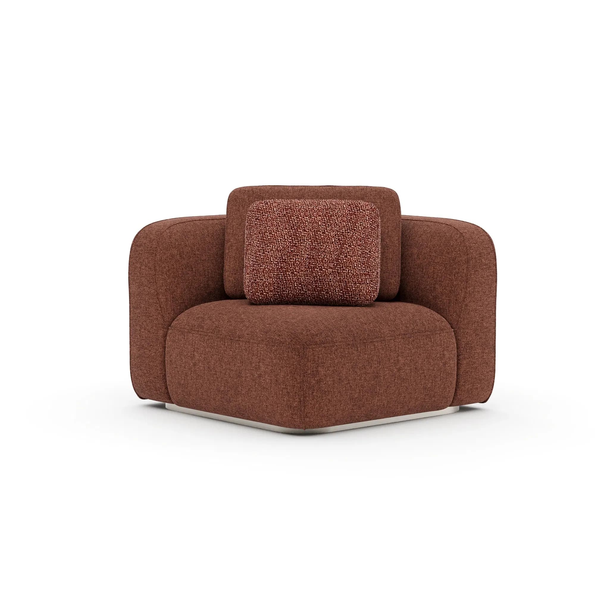 Sasso Corner Sectional in Sumptuous Saffron