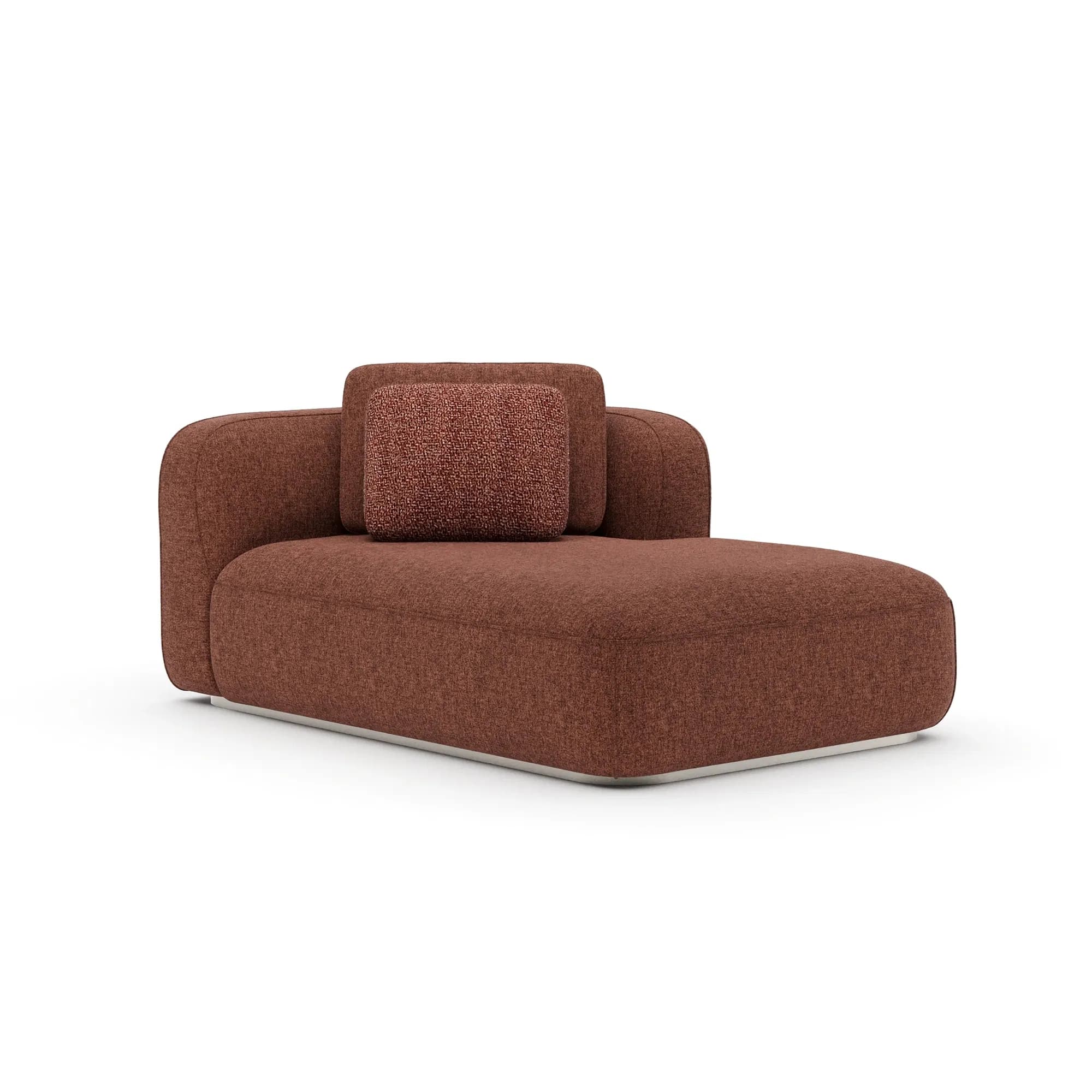 Sasso Sculptural Saffron Chaise Lounge