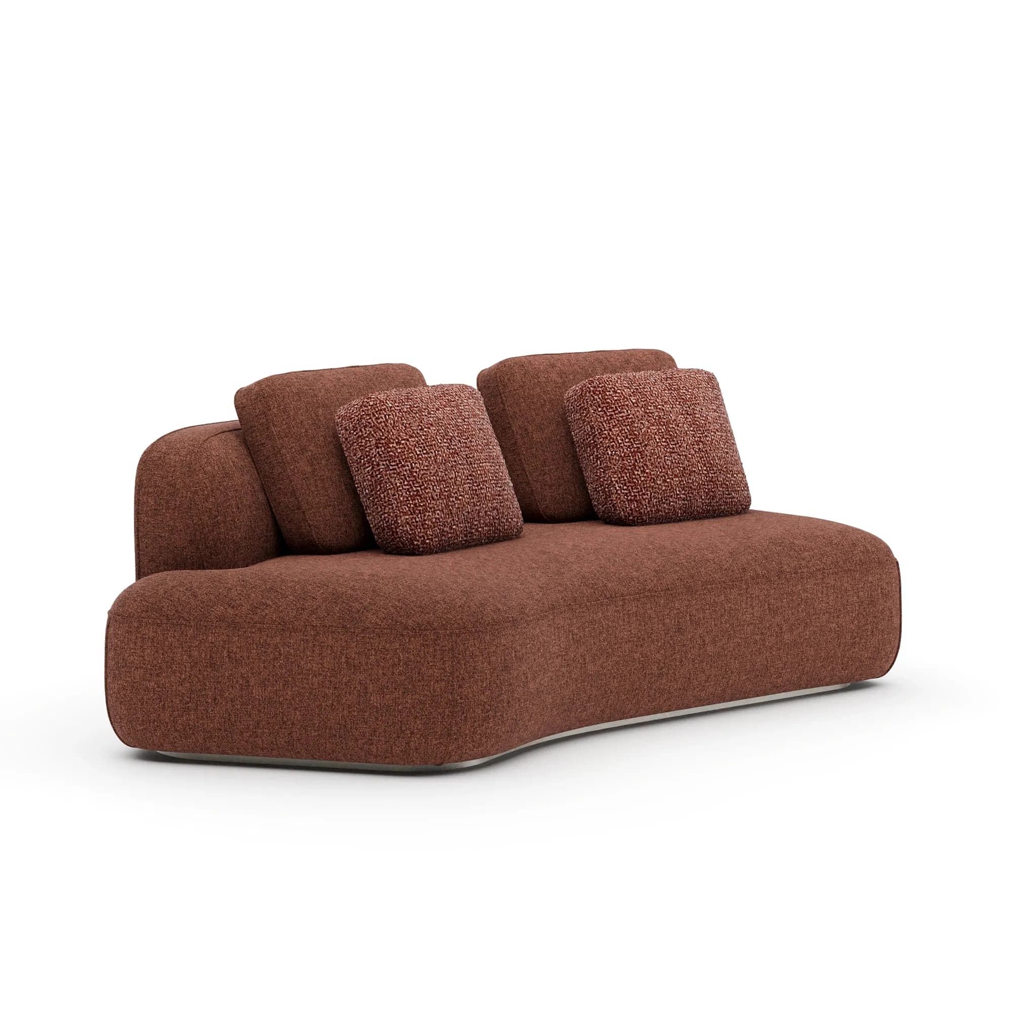 Sasso Saffron Structured Armless Loveseat