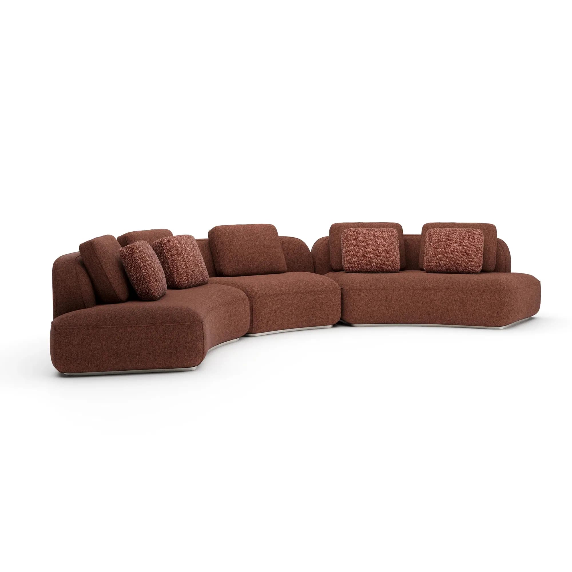 Sasso Saffron Sculptural Sectional Sofa