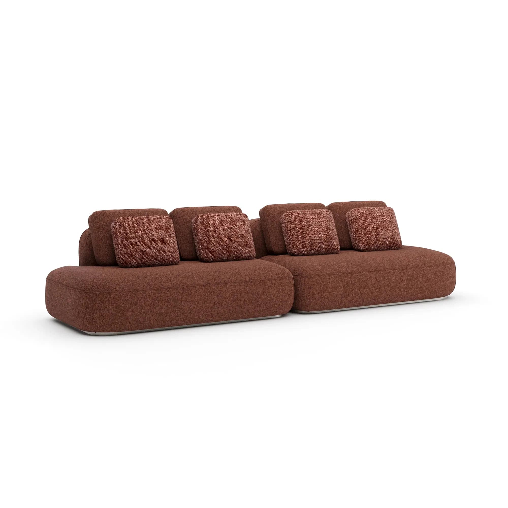 Sasso Sculptural Saffron Sectional Sofa