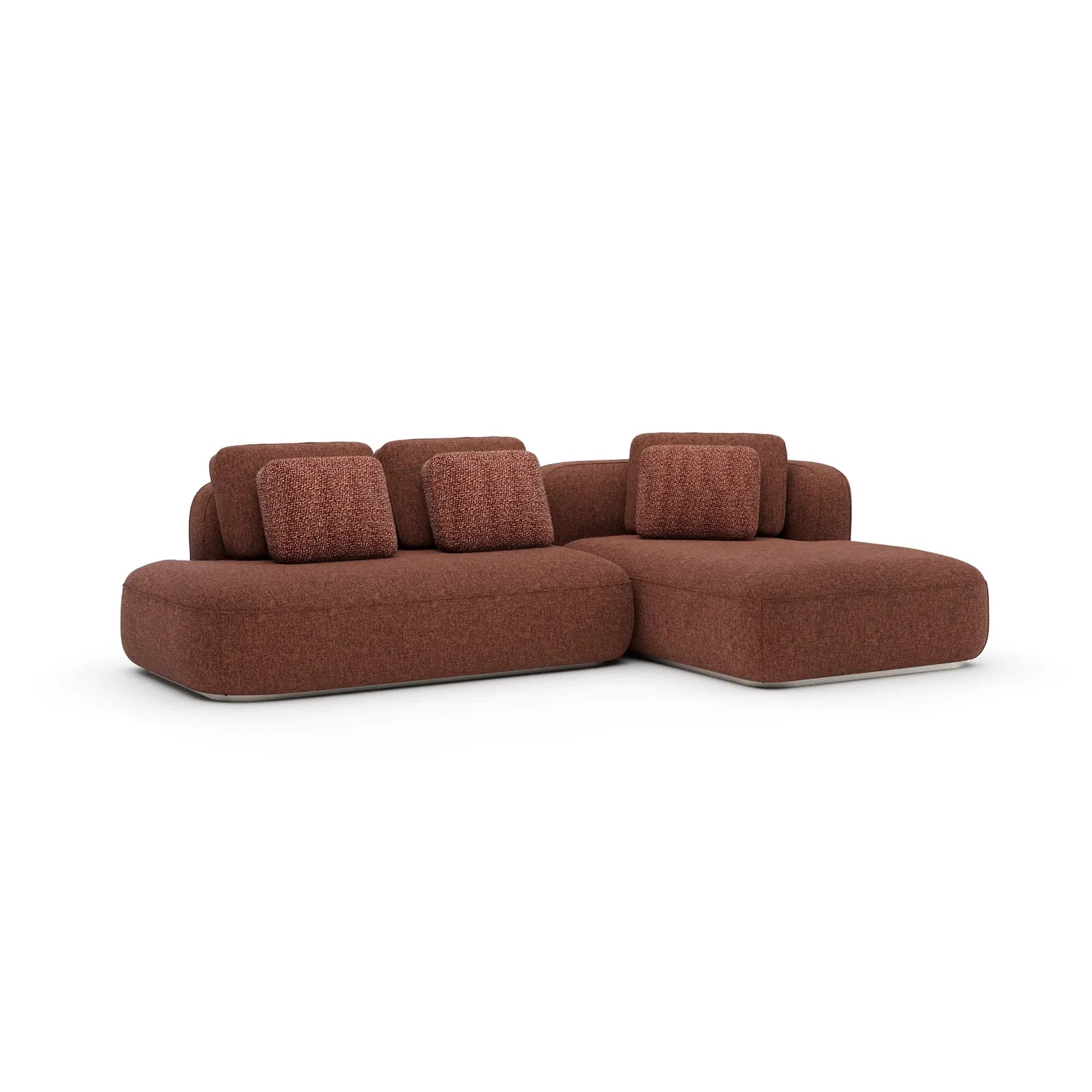 Sasso Sculptural Saffron Chaise Sectional