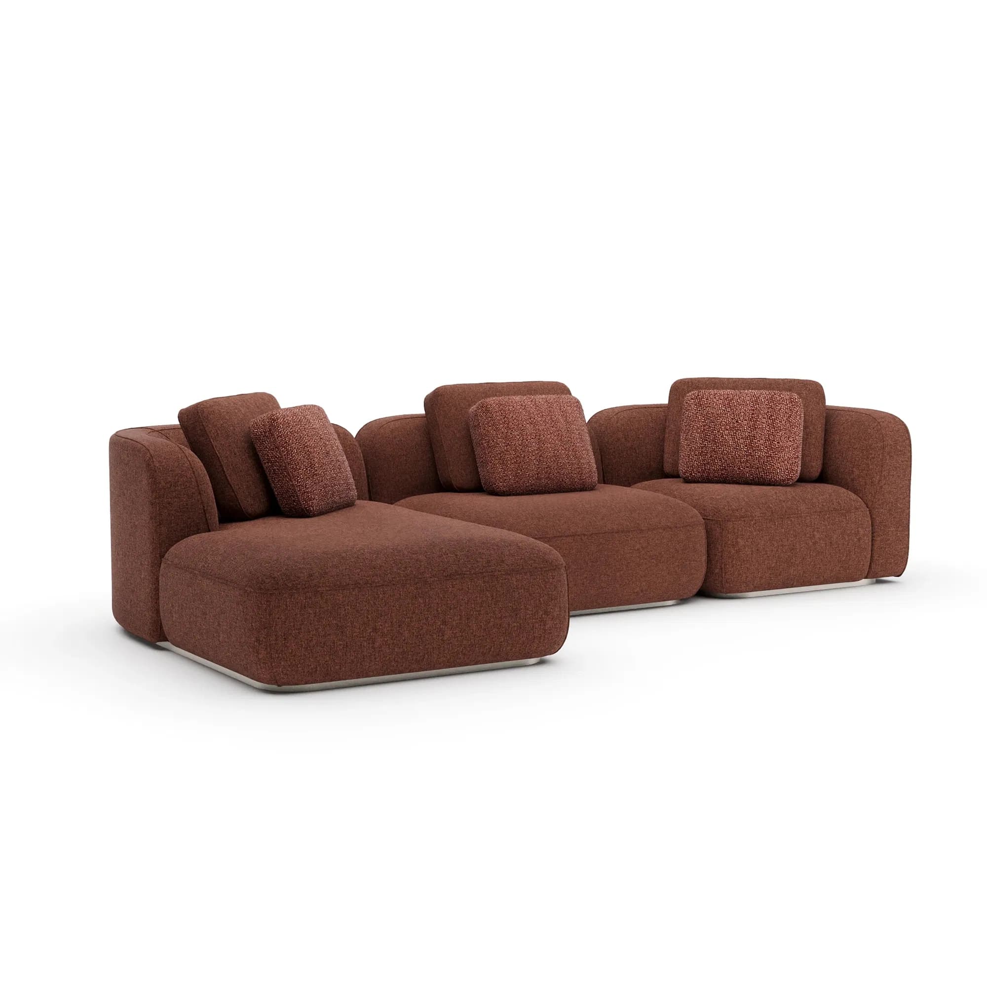 Sasso Sculptural Saffron Left Chaise Sectional