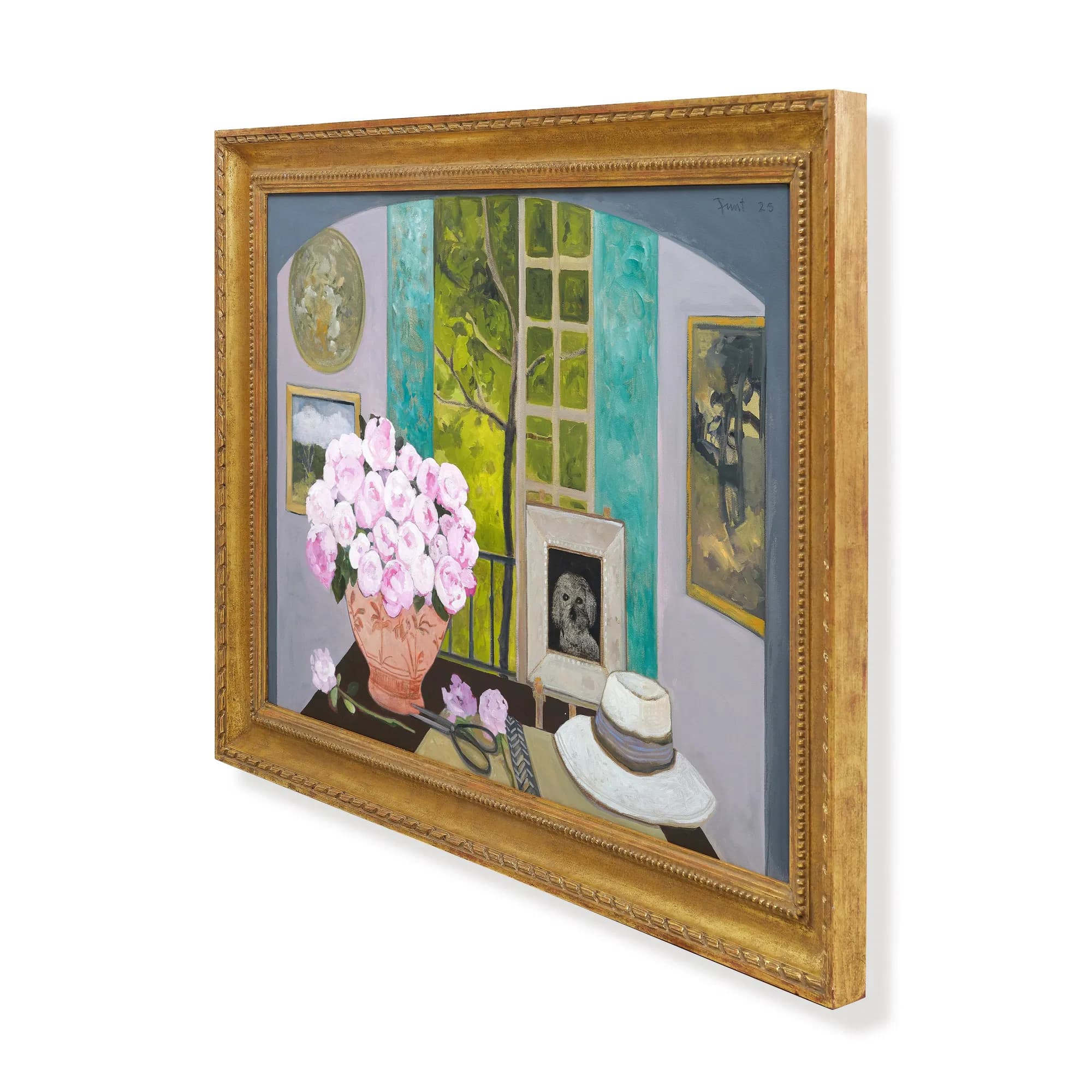 Arranging Constance Spry Roses Original Painting